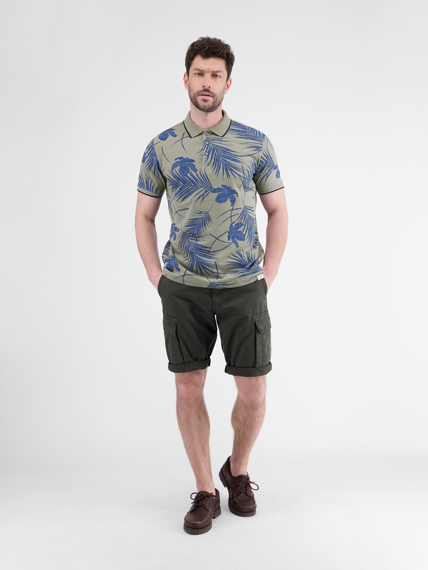 LERROS Poloshirt »LERROS Modisches Poloshirt, sommerlich gemustert«