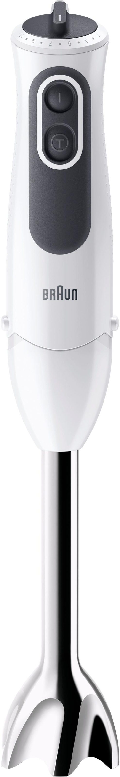 Braun Stabmixer »MQ 3135 WH Sauce MultiQuick 3«, 750 W, mit Schneebesen, 500 ml Zerkleinerer und 600 ml Mixbecher