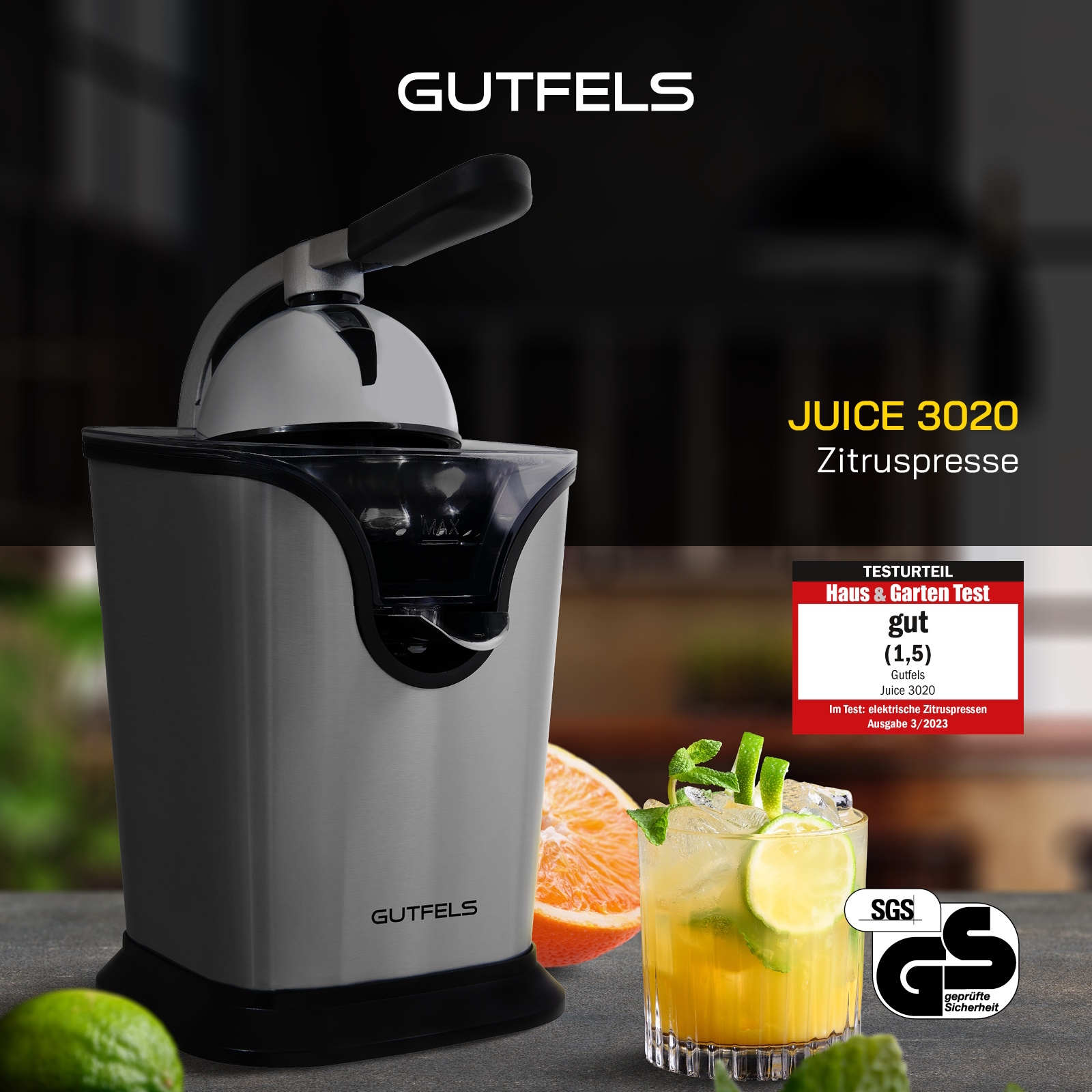 Gutfels Entsafter »JUICE 3020«, 100 W