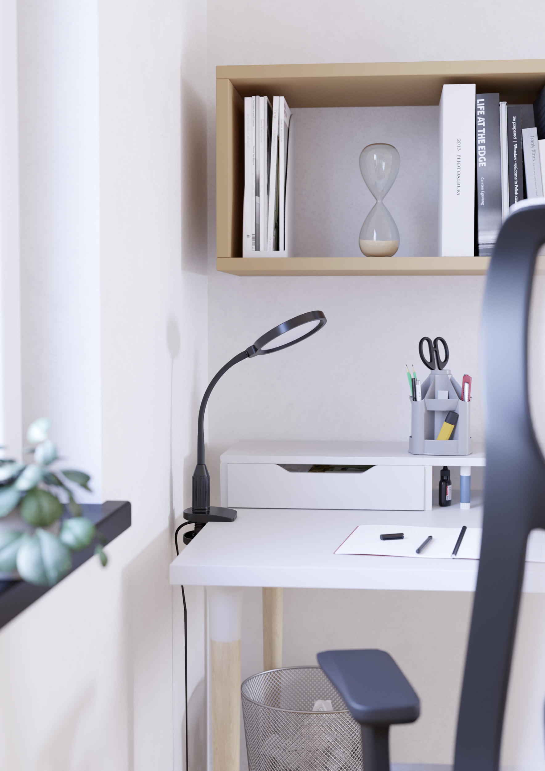 EGLO Klemmleuchte »LAURO Klemmlicht - Kunststoff - LED - 1X5,5W - IP20« LED-Modul 1 Stk. Kaltweiß | Neutralweiß | Warmweiß Klemmlampe, Schreibtischlampe, Leselampe, L26,5 x B14 x H37,5 cm