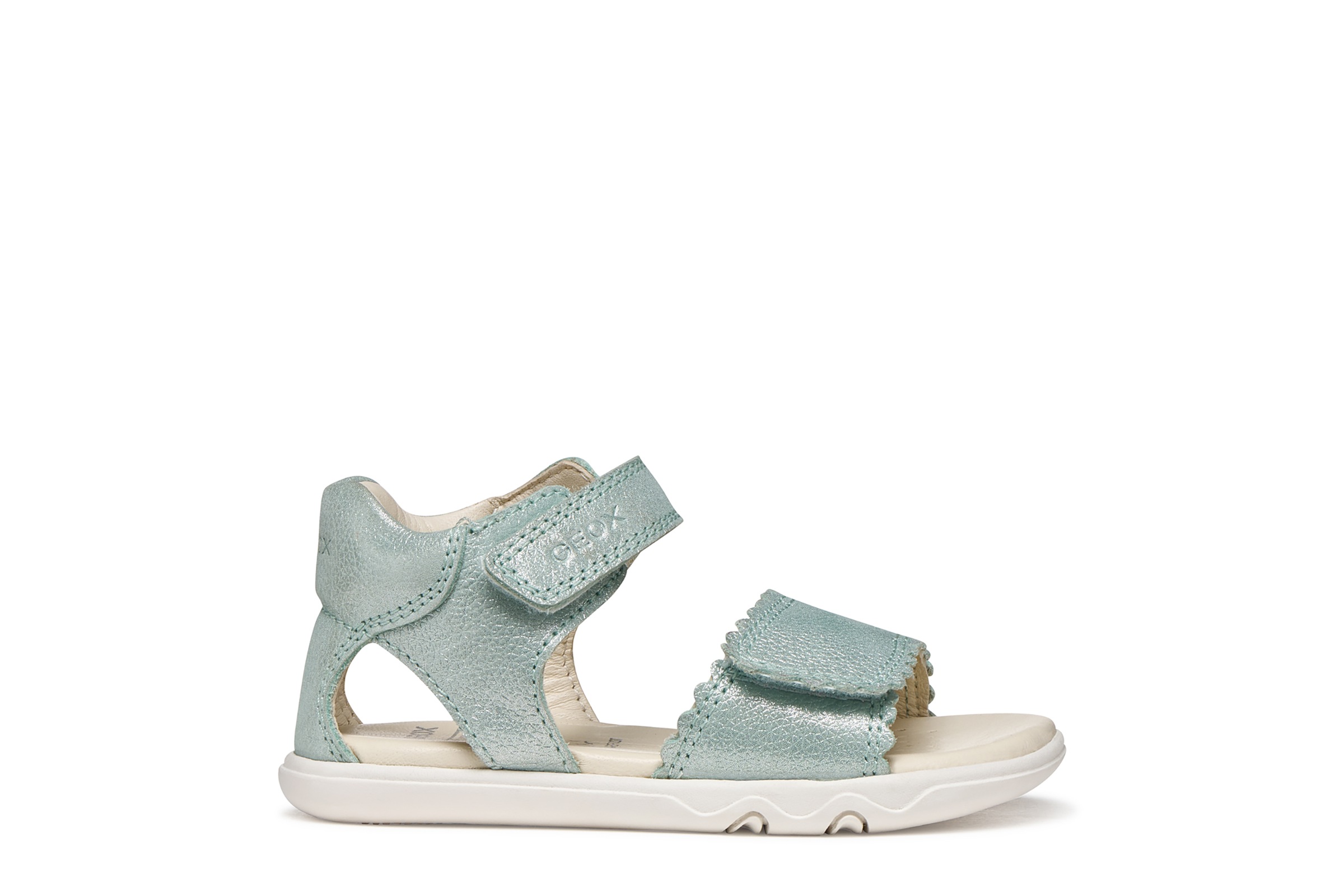 Geox Lauflernschuh »B SANDAL STEPPIEUP G«  Babyschuh mit Klettverschluss, Größenschablone zum Download