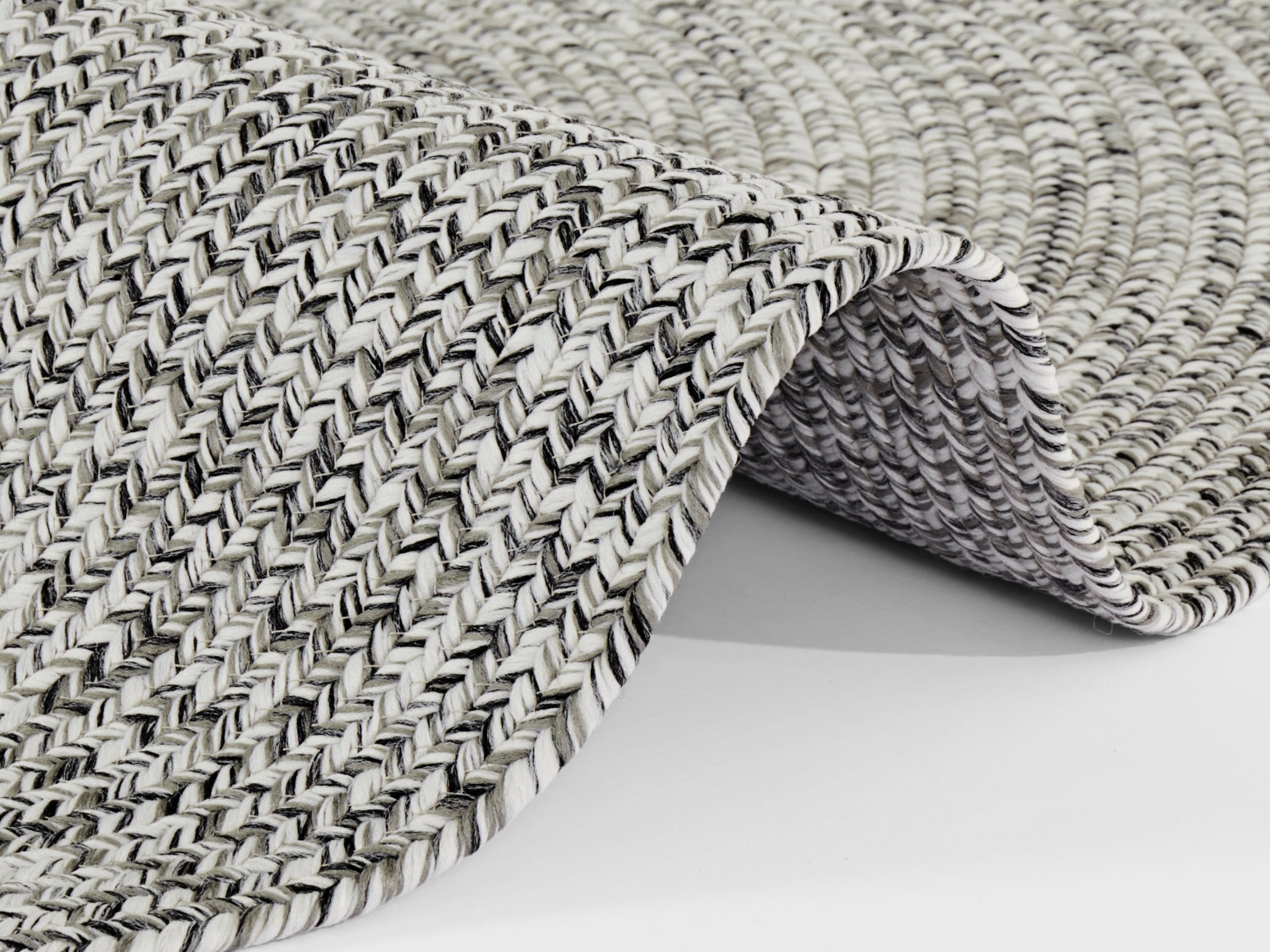 NORTHRUGS Teppich »Trenzado«, rechteckig, 10 mm Höhe, In- & Outdoor, Handmade-Look, Läufer, Wetterfest, Balkon, Wohnzimmer