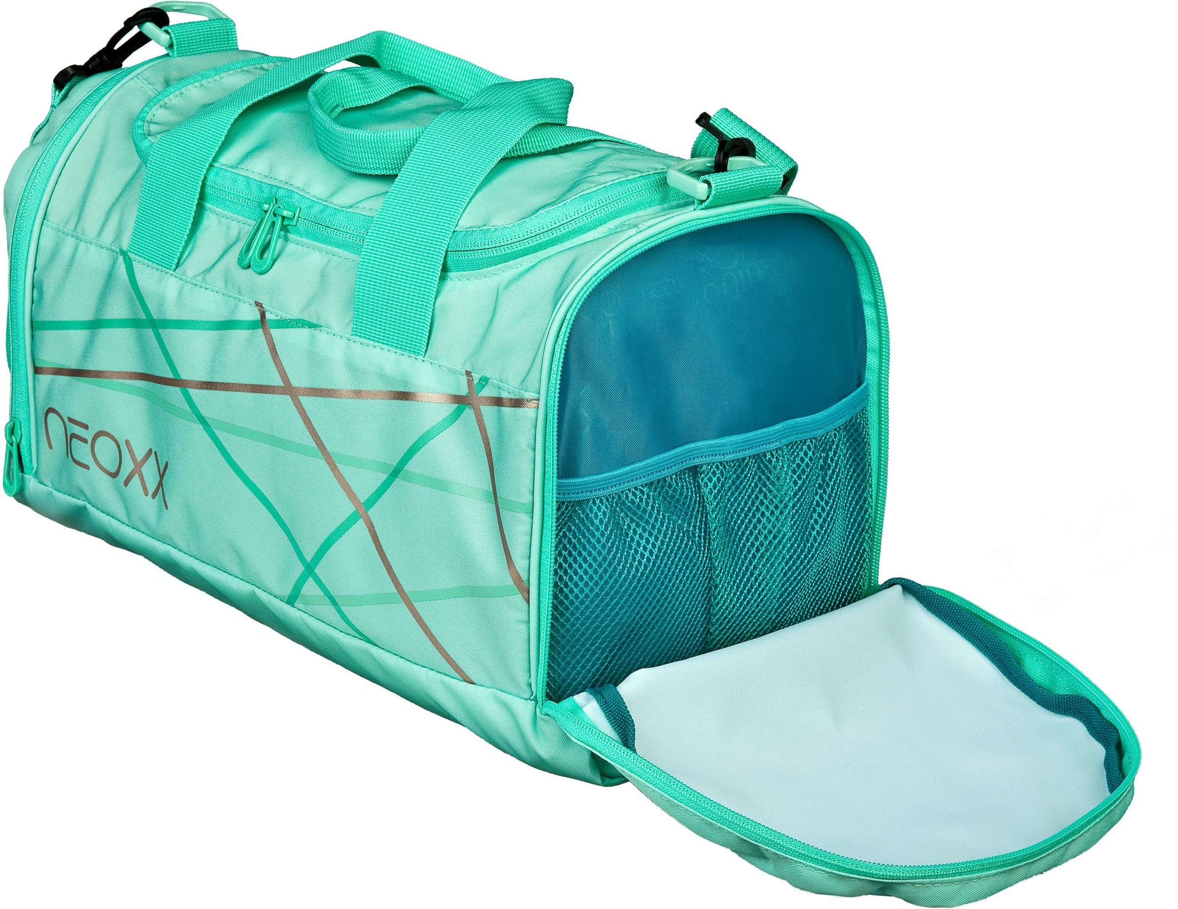 neoxx Sporttasche »Champ, Mint to be«, aus recycelten PET-Flaschen