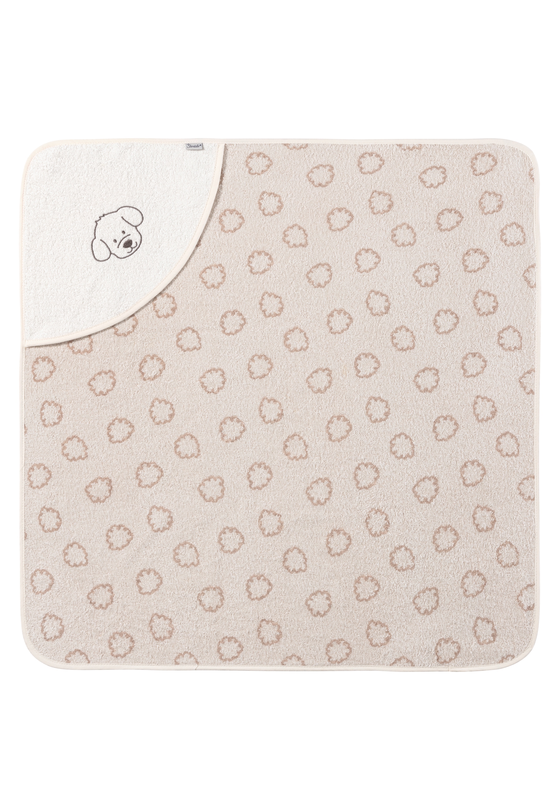 Sterntaler® Kapuzenhandtuch »Kapuzenbadetuch 80x80 cm HUND Lucky«, (1 St.)