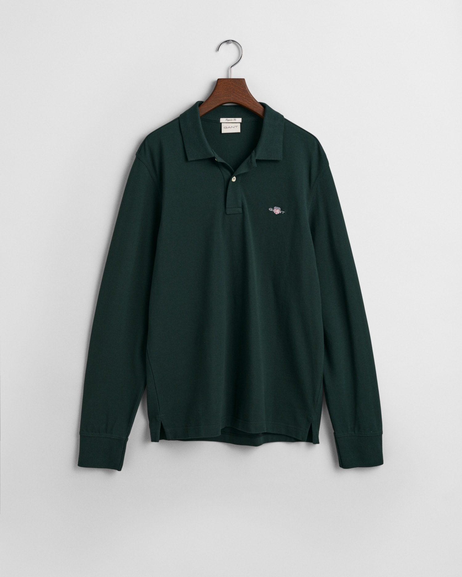 Gant Poloshirt »REG SHIELD LS PIQUE RUGGER«, mit Logotickerei auf der Brust