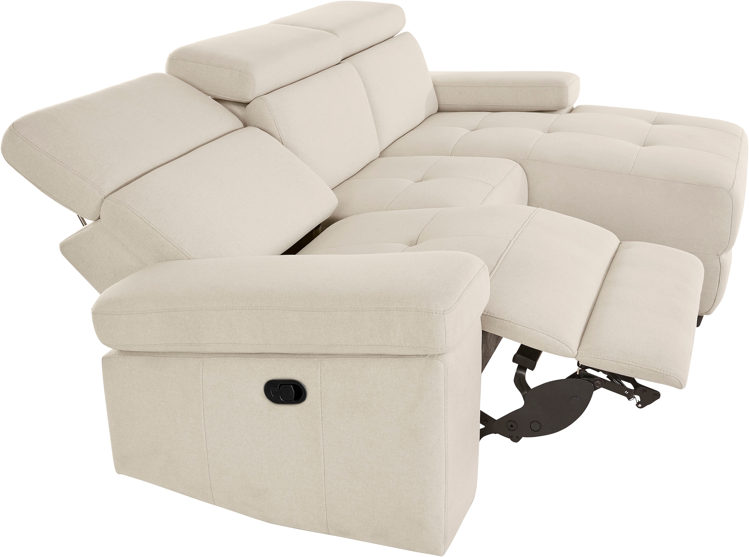 Home affaire Ecksofa »Kilado, L-Form,« mit Relaxfunktion, verstellbarer Armlehne, Kopfteilverstellung