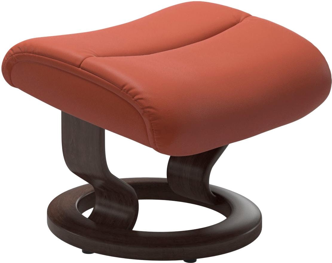 Stressless® Relaxsessel »View«, (Set, Relaxsessel mit Hocker), mit Classic Base, Größe M,Gestell Wenge