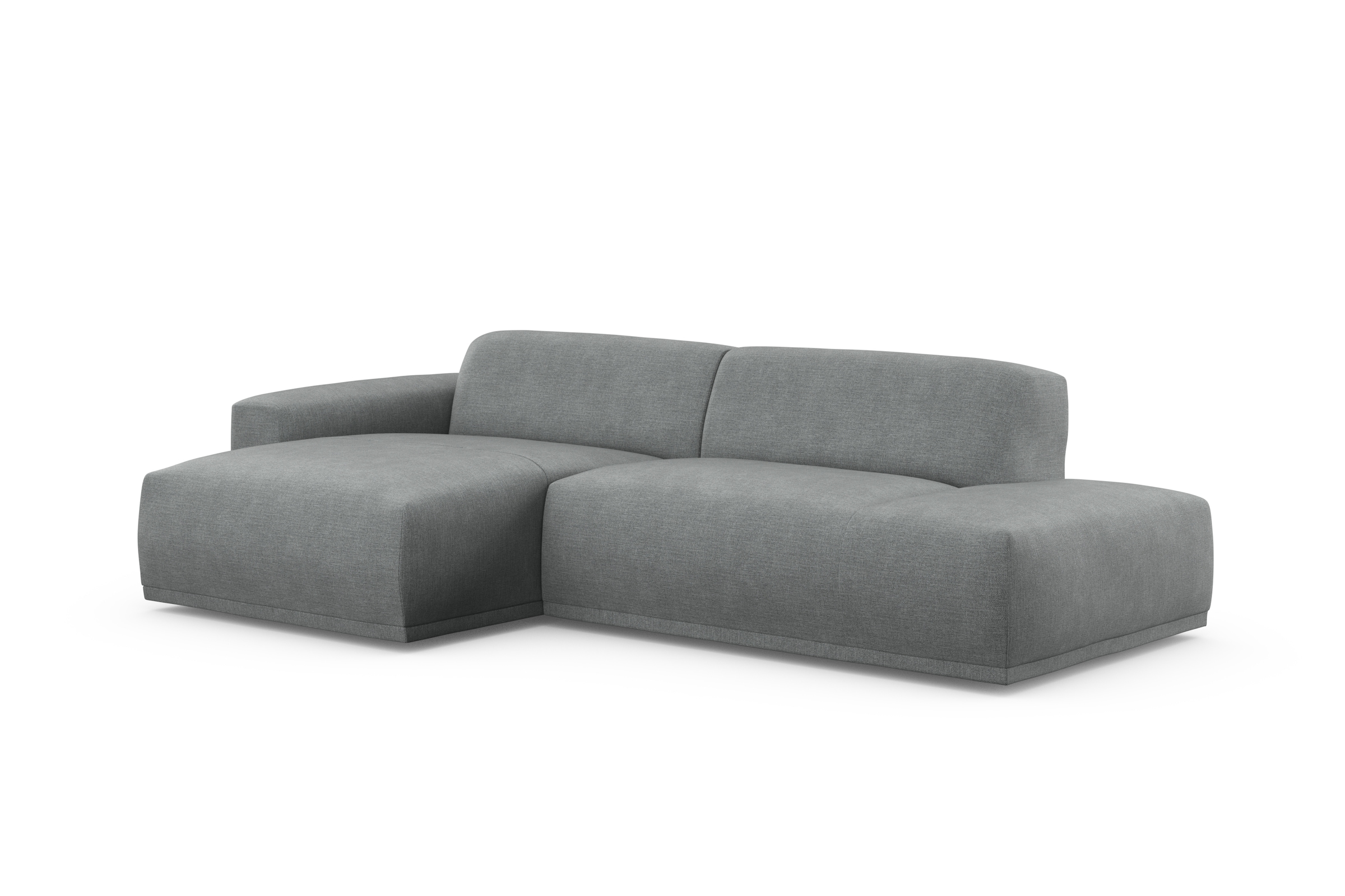 TRENDMANUFAKTUR Ecksofa Braga, aus 2 Teilen, moderner Cord-Stoff