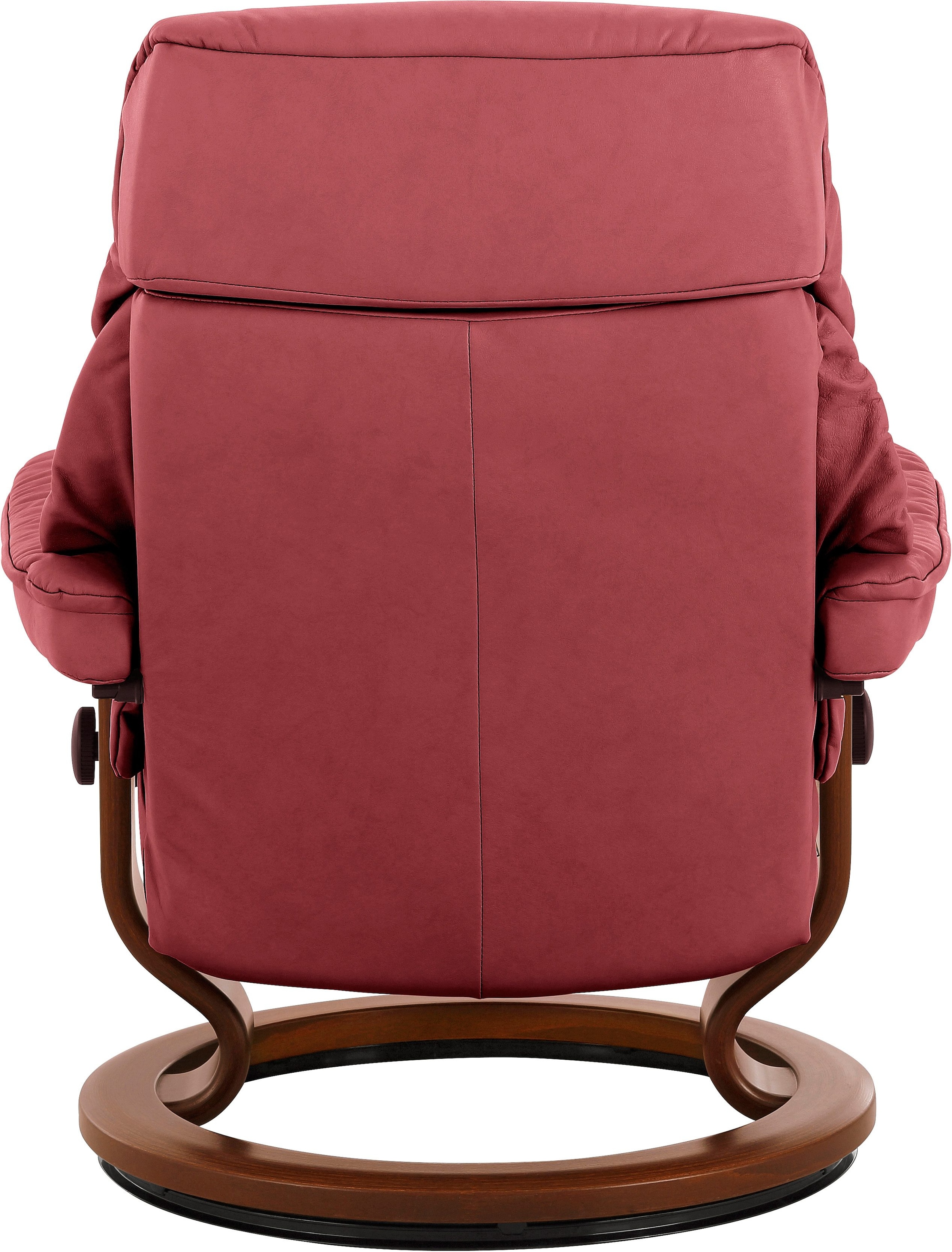 Stressless® Relaxsessel »Ruby«, (Set, Relaxsessel mit Hocker), mit Classic Base, Größe L, Gestell Eiche, Wenge, Braun & Schwarz