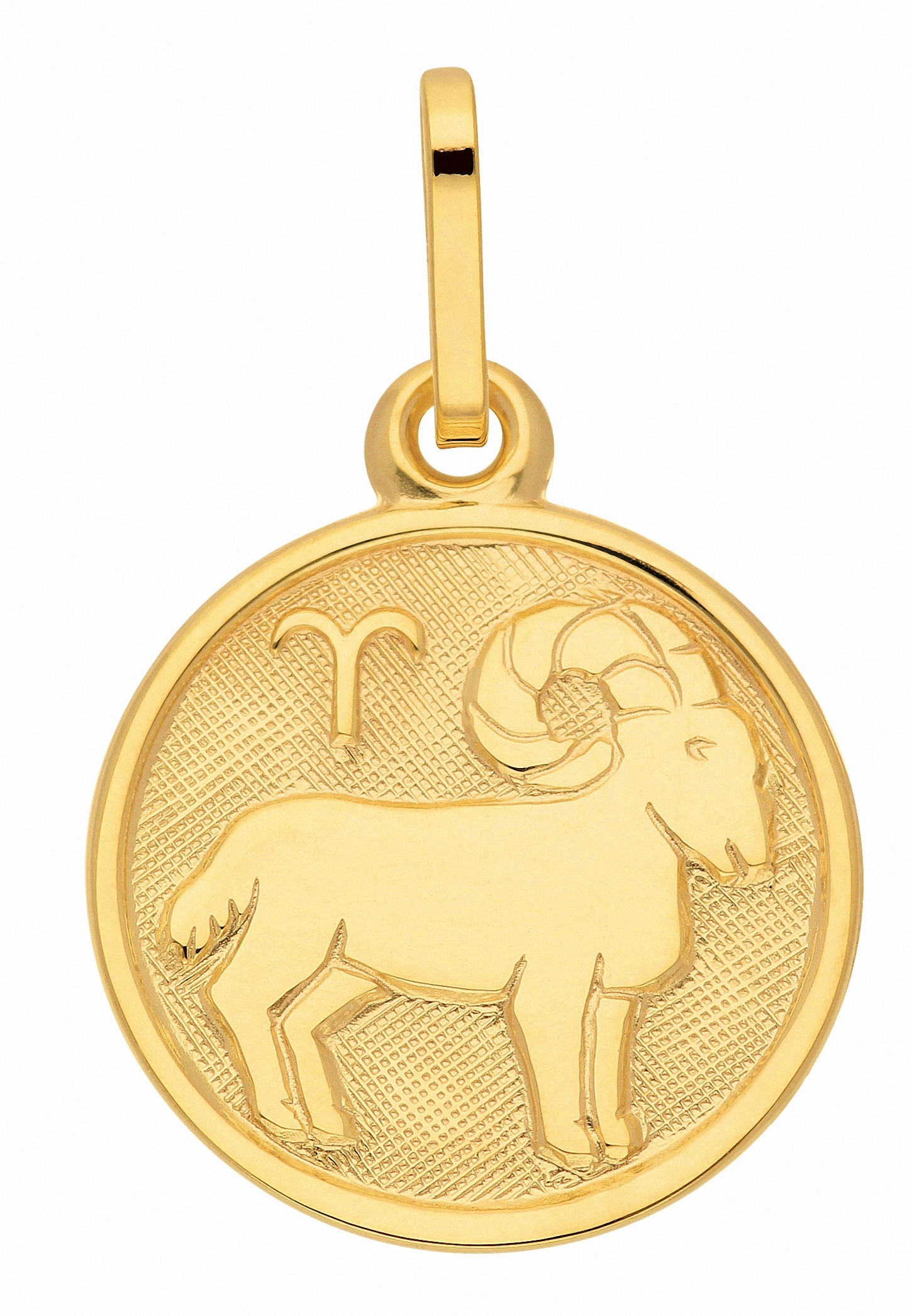 Adelia´s Sternzeichenanhänger »333 Gold Sternzeichen Anhänger Widder Ø 11,8 mm«