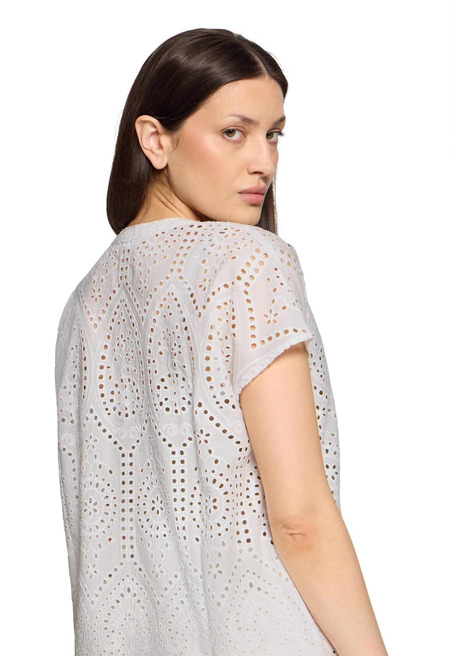 Betty&Co Hemdbluse »Hemdbluse mit Stickerei«