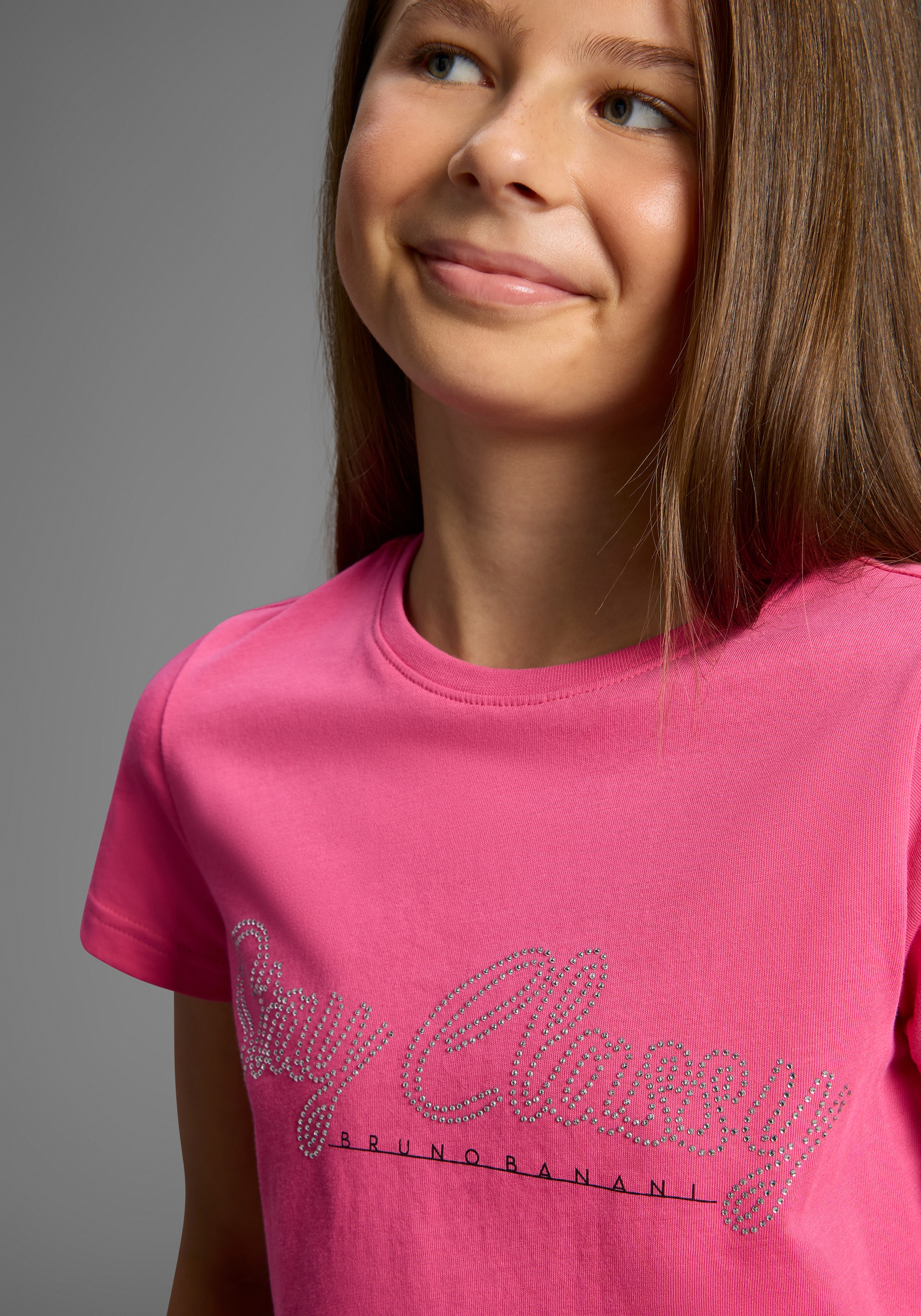 Bruno Banani T-Shirt »Logo-Strass Shirt« NEU! BRUNO BANANI für TEENS. Cooles Logoshirt