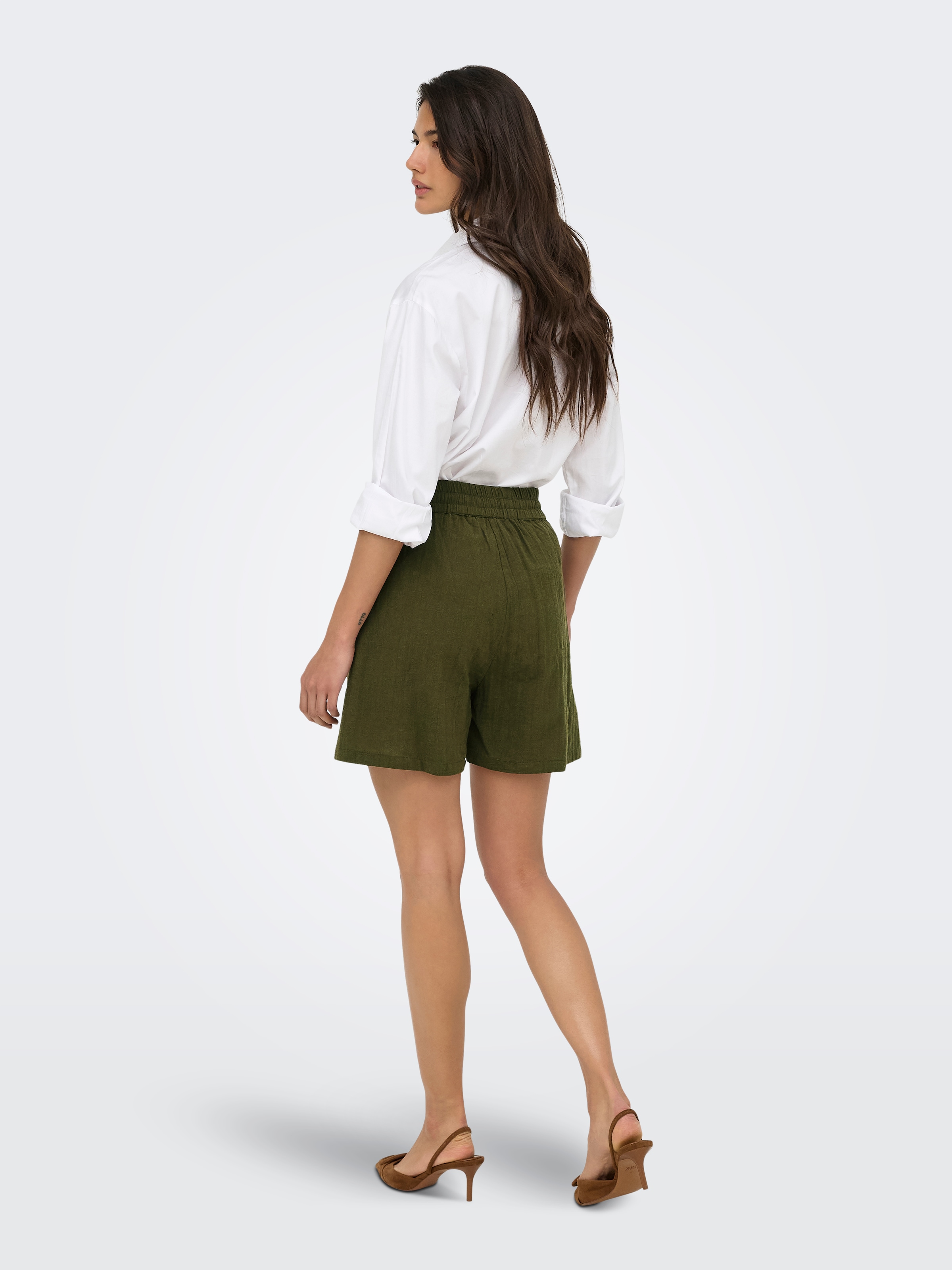 ONLY Shorts »ONLTIZANA STRING COTTON SHORTS WVN«  Baumwolle, loose fit