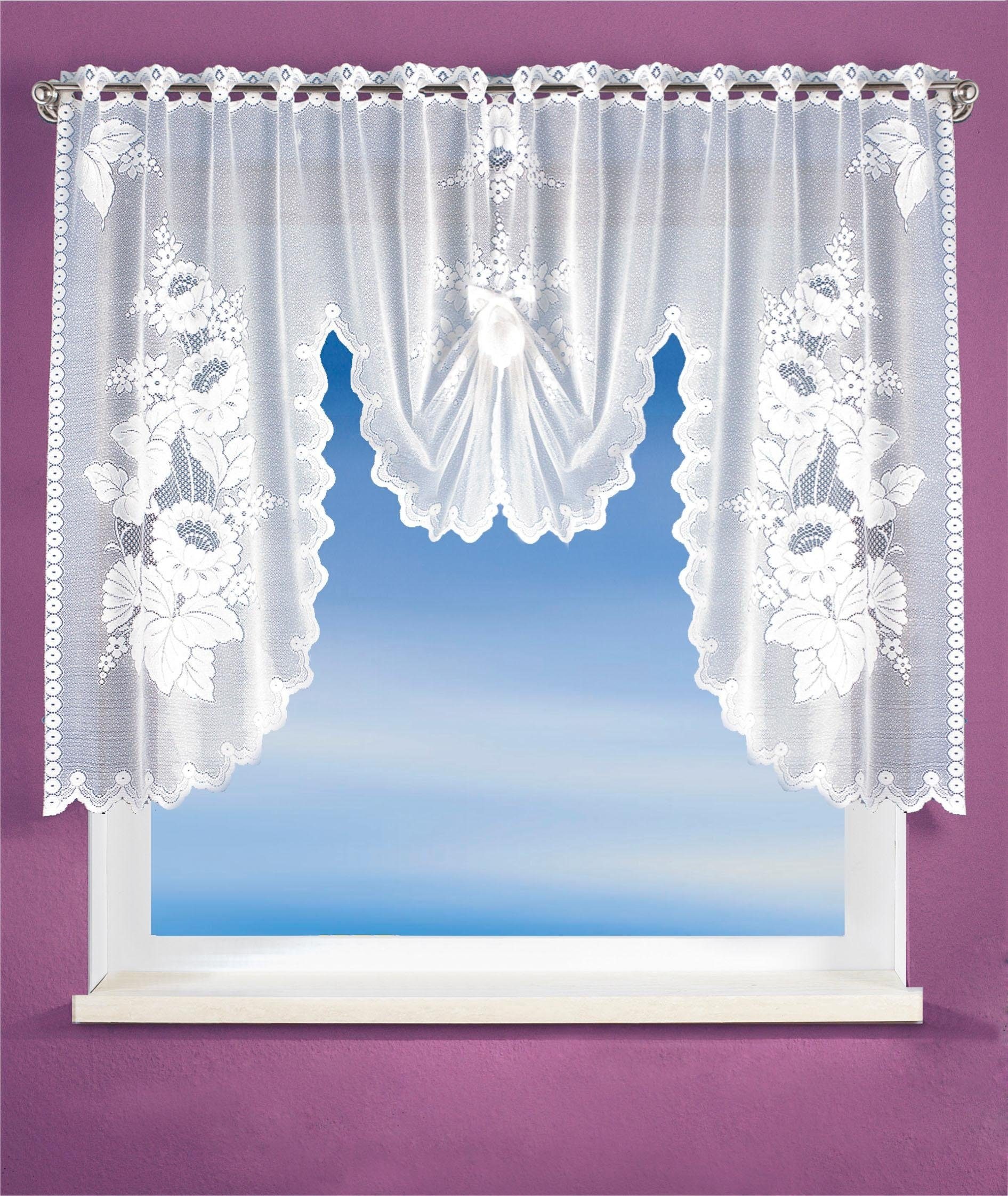 WILLKOMMEN ZUHAUSE by ALBANI GROUP Gardine »Potsdam«, (1 St.), HxB: 100x180, Jacquard... kaufen