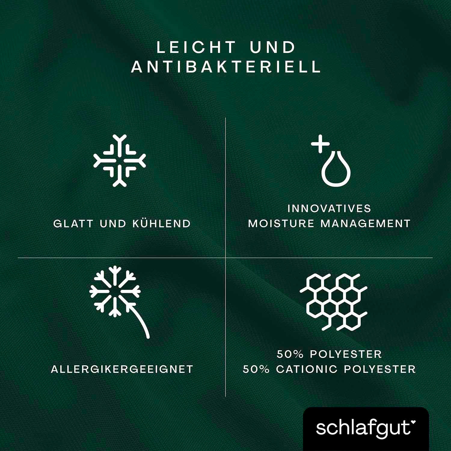 Schlafgut Spannbettlaken »Cool Contact«, 100% gekämmte Mikrofaser