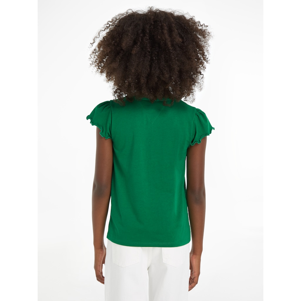 Tommy Hilfiger T-Shirt »ESSENTIAL RUFFLE SLEEVE TOP«