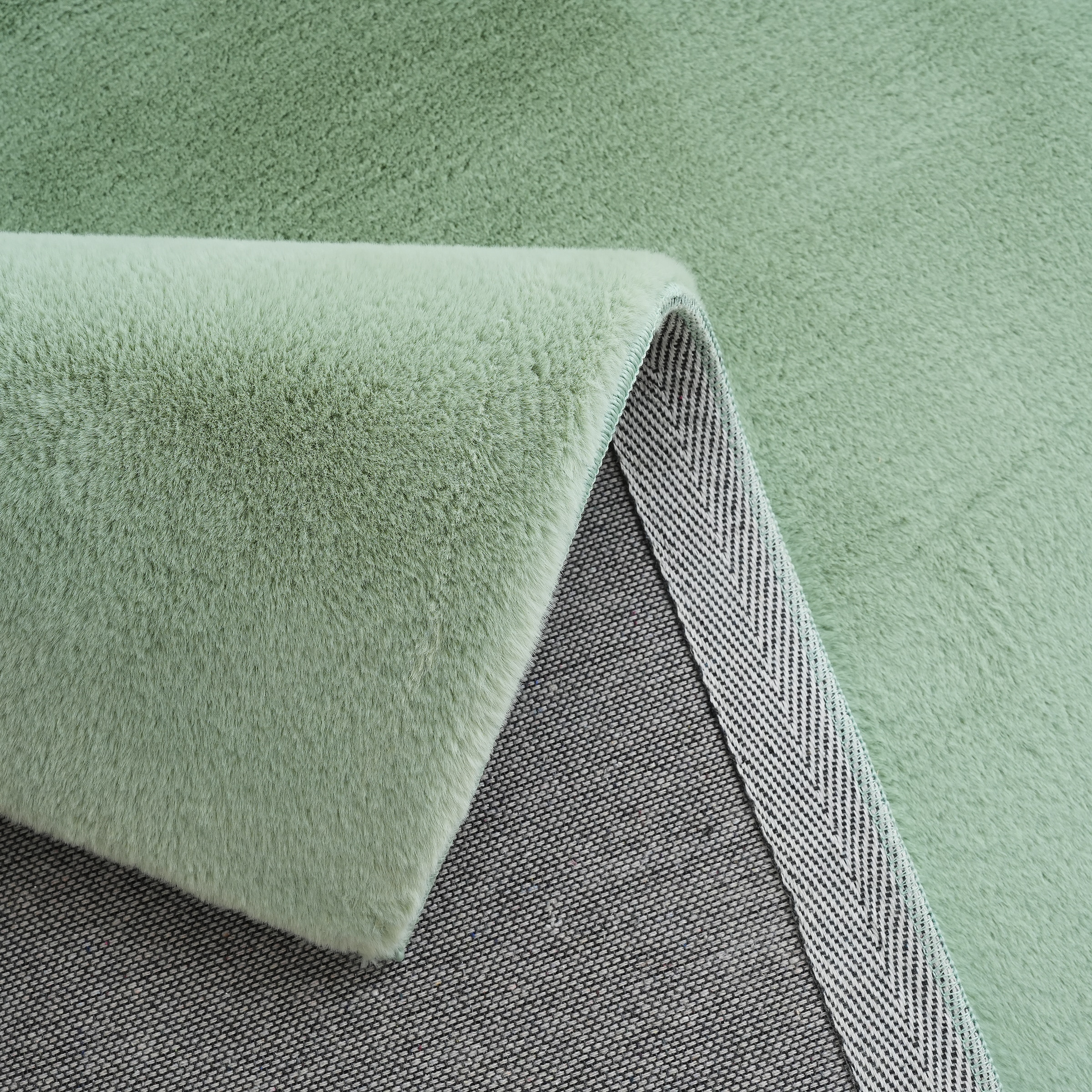 my home Fellteppich »Balu, Kunstfellteppich, Modern, Langflor Teppich«, rechteckig, 20 mm Höhe, Kaninchenfell-Haptik, kuschelig, weich, Wohnzimmer, Schlafzimmer