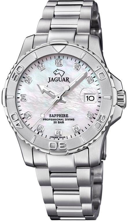 Jaguar Quarzuhr »Executive Diver, J870/1«, Armbanduhr, Damenuhr, Saphirglas, Swiss Made