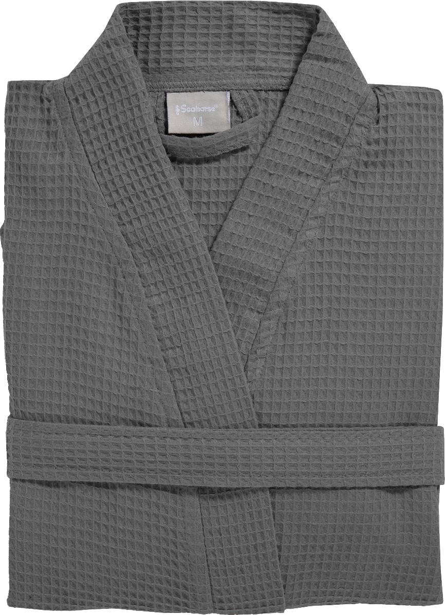 Seahorse Unisex-Bademantel »Waffle«, (1 St.), mit Gürtel