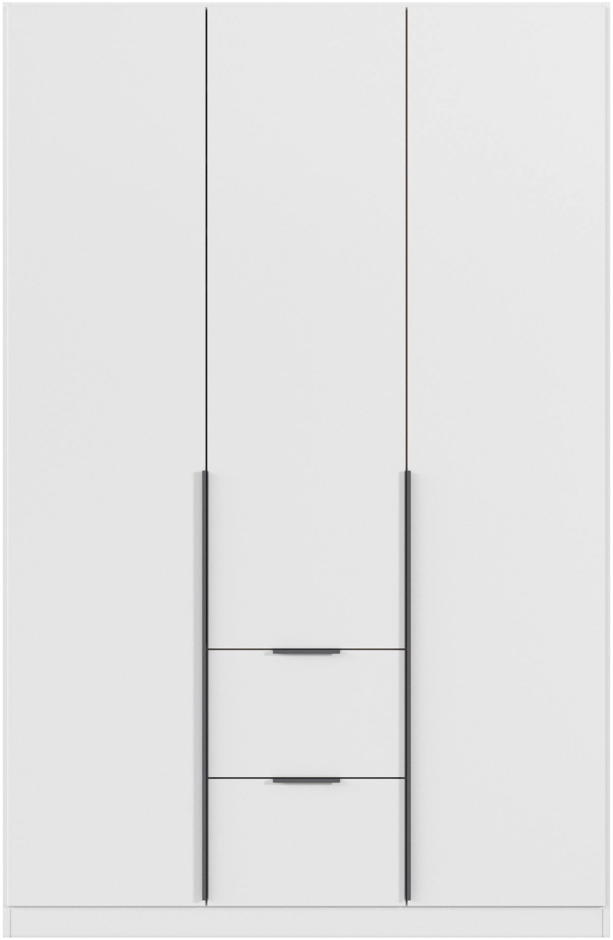 rauch Drehtürenschrank »Kleiderschrank Schrank Garderobe AGORDO mit Dekor- oder Hochglanzfront«, (in zwei Griff-Farben mit Dekor- oder Hochglanzfront), mit Außenschubkästen, in 6 Breiten und 2 Höhen MADE IN GERMANY