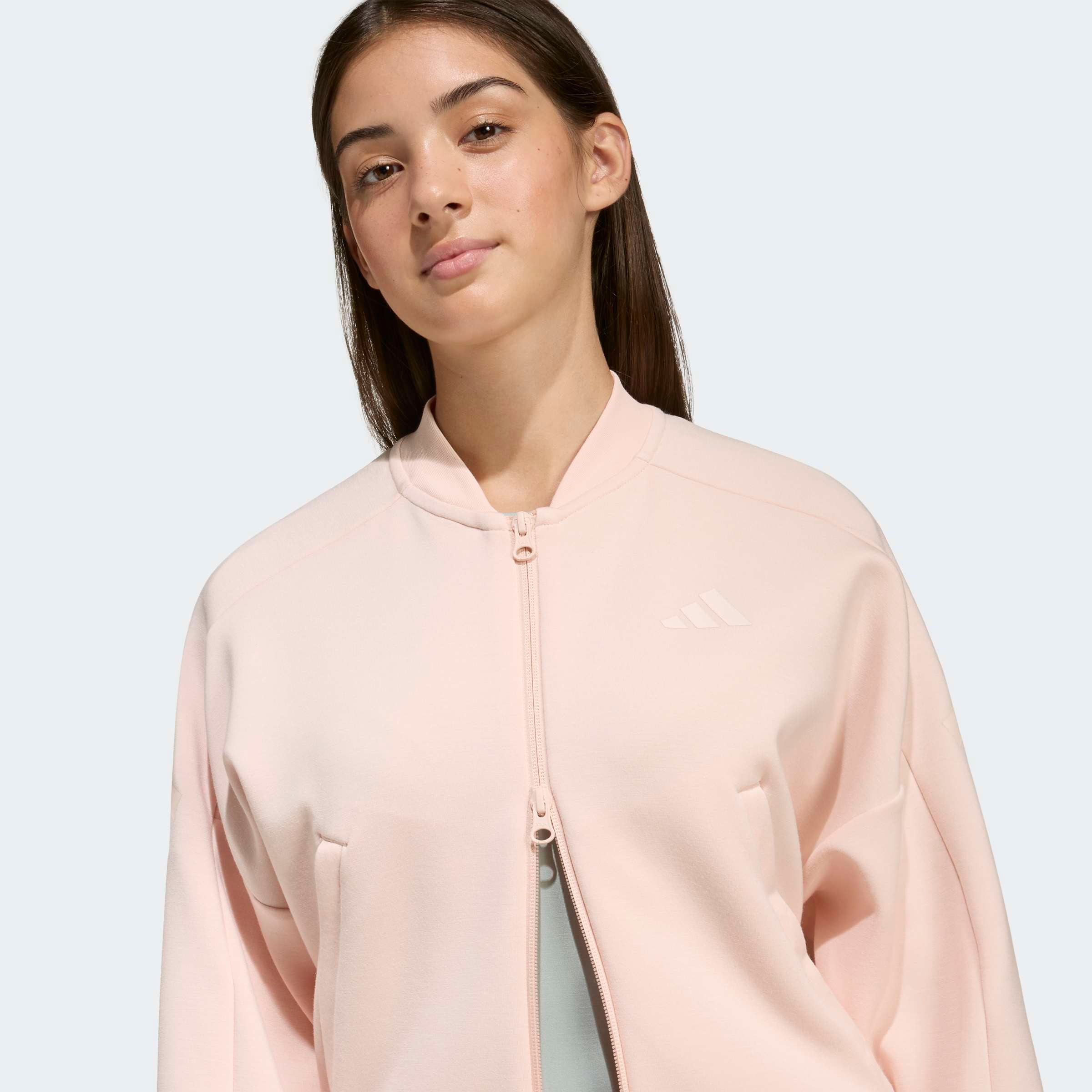 adidas Sportswear Trainingsjacke »FUTURE ICONS 3-STREIFEN, DURCHGEHENDER REISSVERSCHLUSS« Trainingsjacke für Kinder, sportlicher Stil