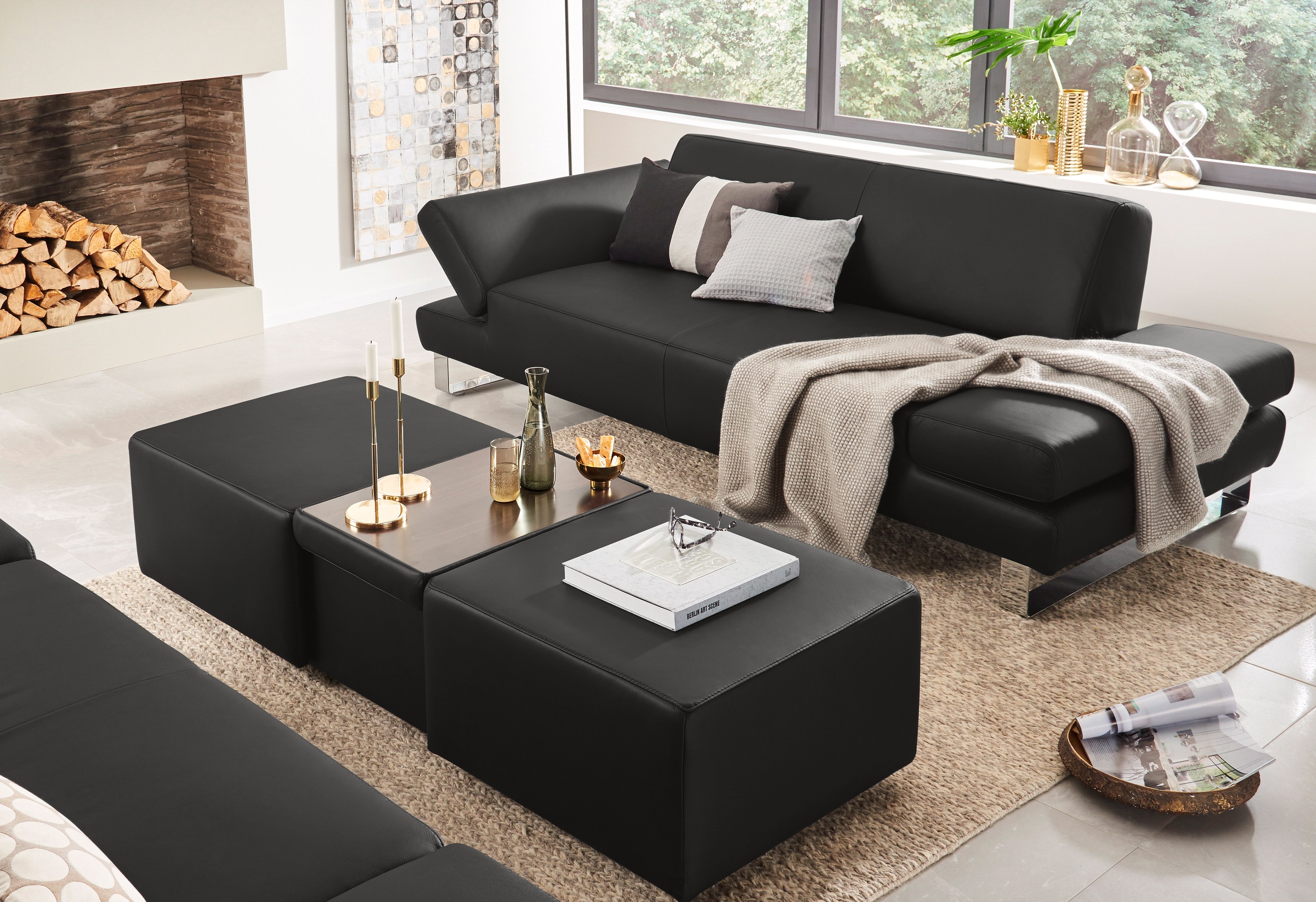 W.SCHILLIG 2-Sitzer »taboo Designsofa mit hohem Sitzkomfort«, mit Normaltiefe, inklusive Armlehnenverstellung
