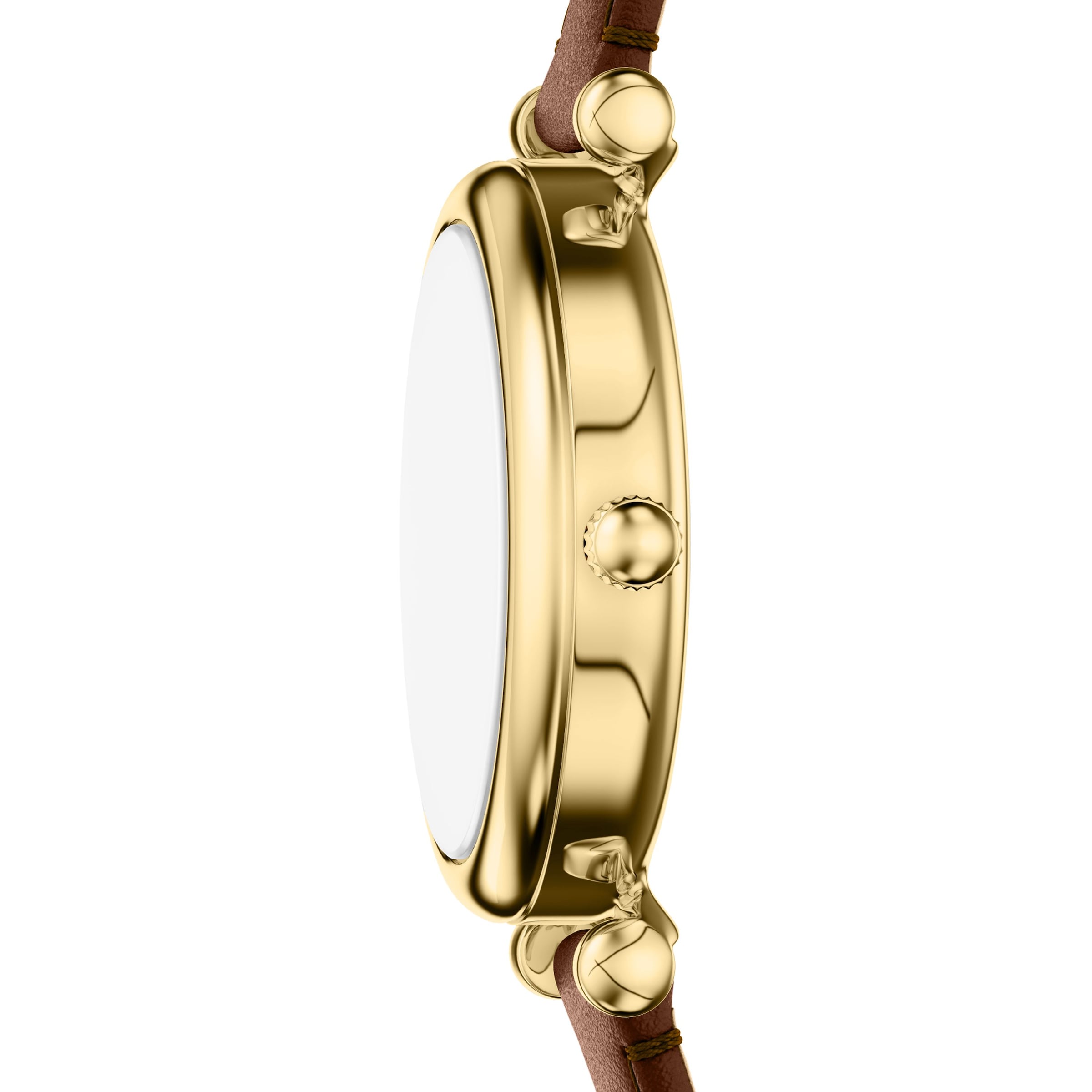 Fossil Quarzuhr »Carlie« Armbanduhr, Damenuhr, Lederarmband, analog