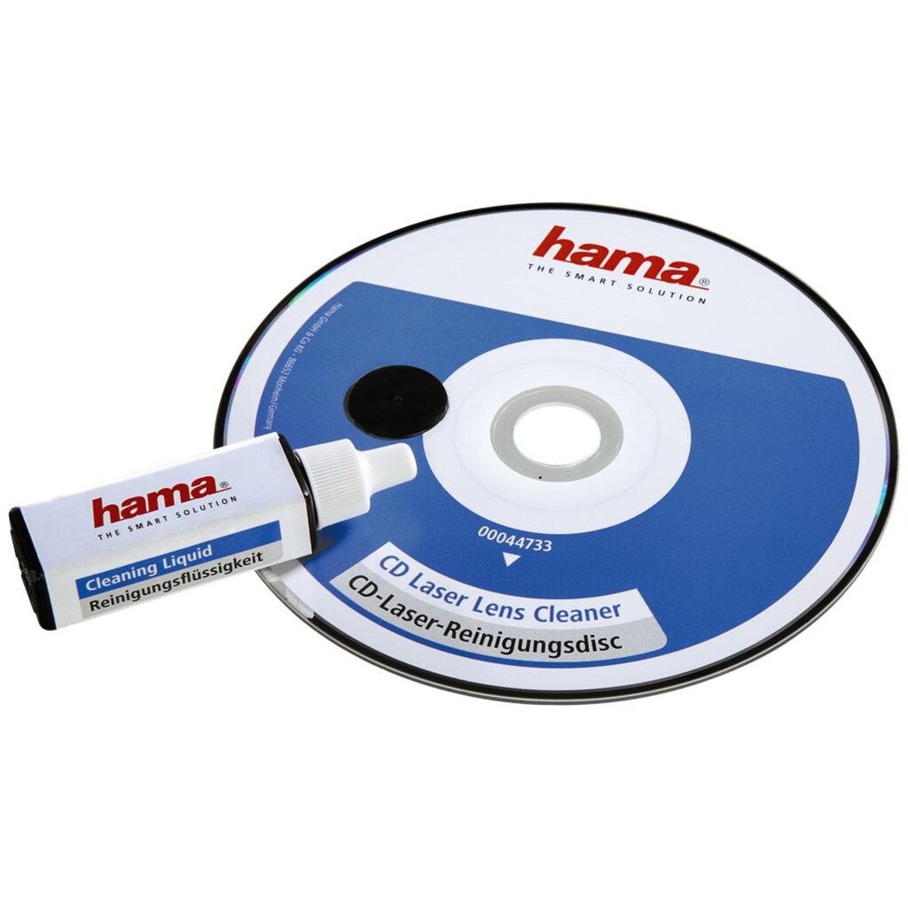 Hama Reinigungs-CD »CD-Laserreinigungsdisc + Reinigungsflüssigkeit Reinigungs-CD«