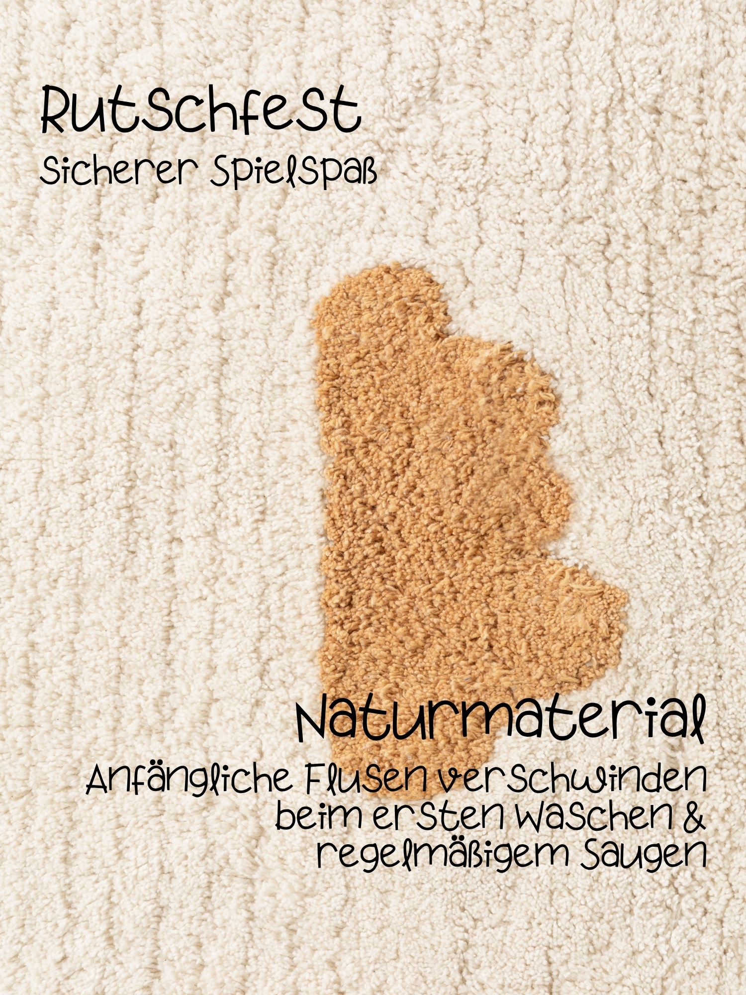 HANSE Home Kinderteppich »Willy« rechteckig 10 mm Höhe Waschbar, Handgemacht, Weich, Rutschfest, Spielteppich Kinderzimmer