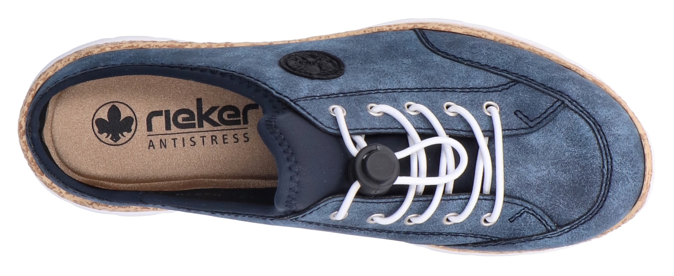 Rieker Clog, Sabot, Schlupfschuh, Sneaker mit MemoSoft-Ausstattung