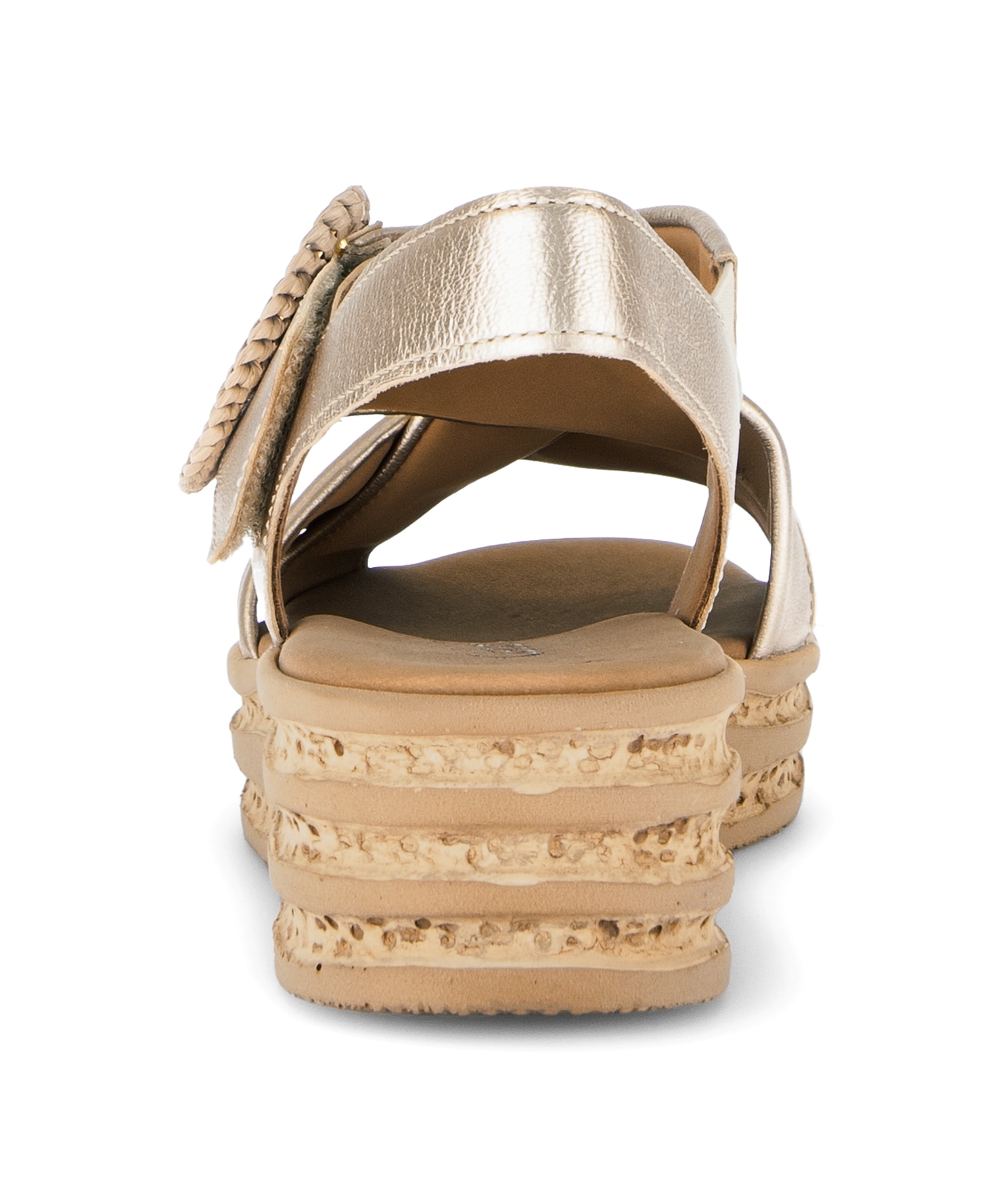 Gabor Keilsandalette  Plateau, Riemchensandale, Sommerschuh mit Zierschnalle