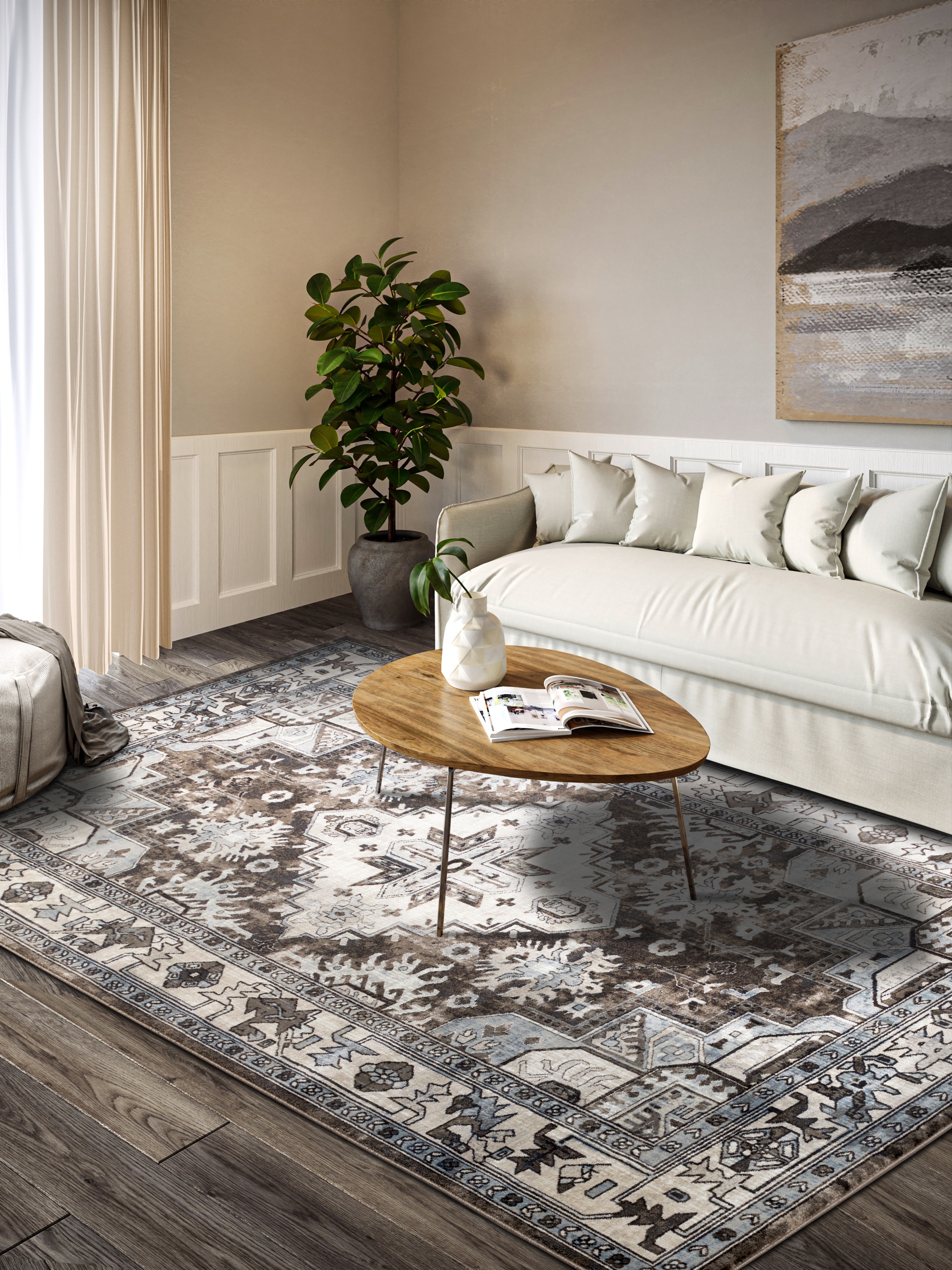 Villeroy & Boch Teppich »Henry«, rechteckig, 11 mm Höhe, Orientalisch, Wohnzimmer, Schlafzimmer, Klassisch, Kurzflor, Läufer