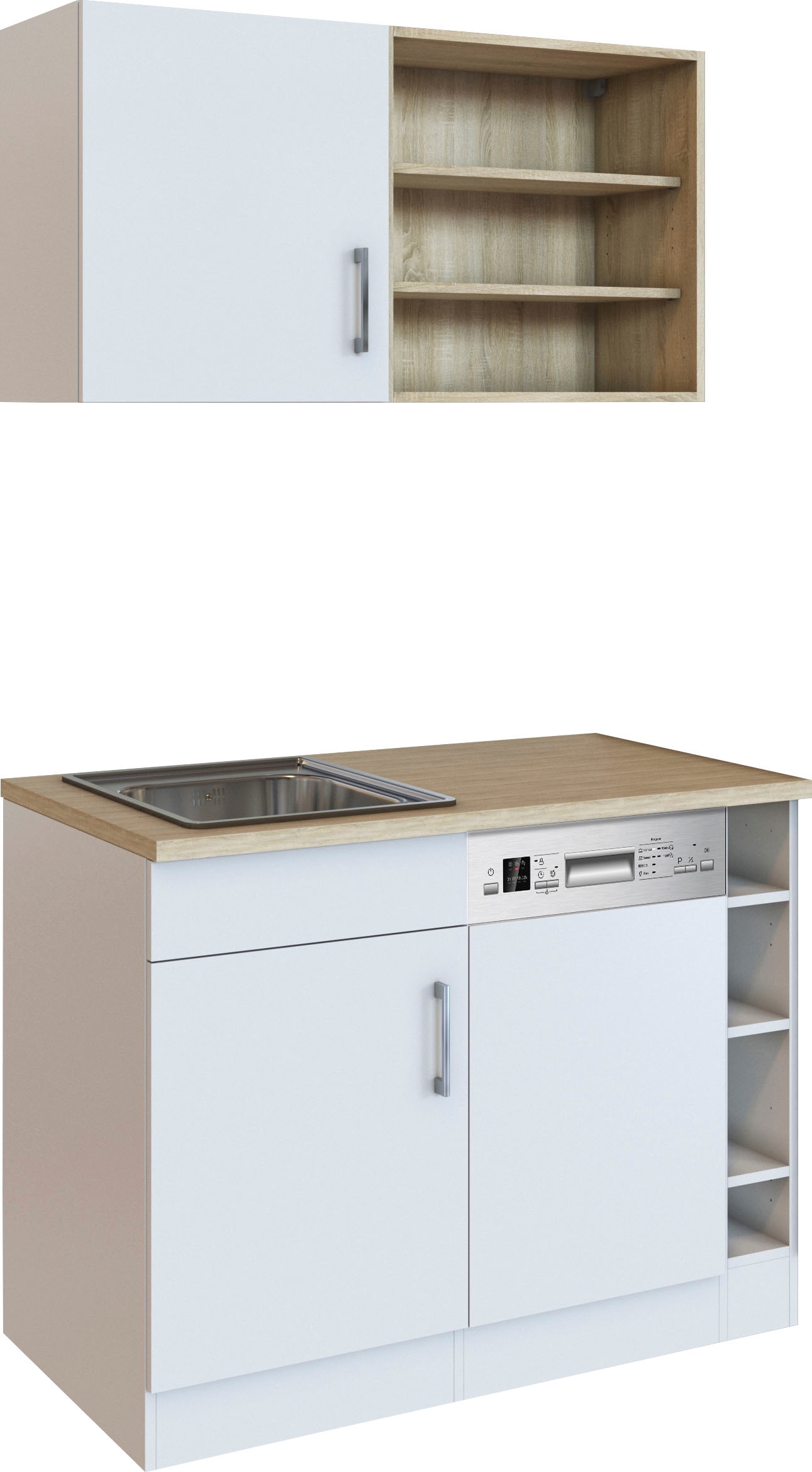 KOCHSTATION Pantryküche »KS-Mali« Breite 110 cm, mit E-Geräten