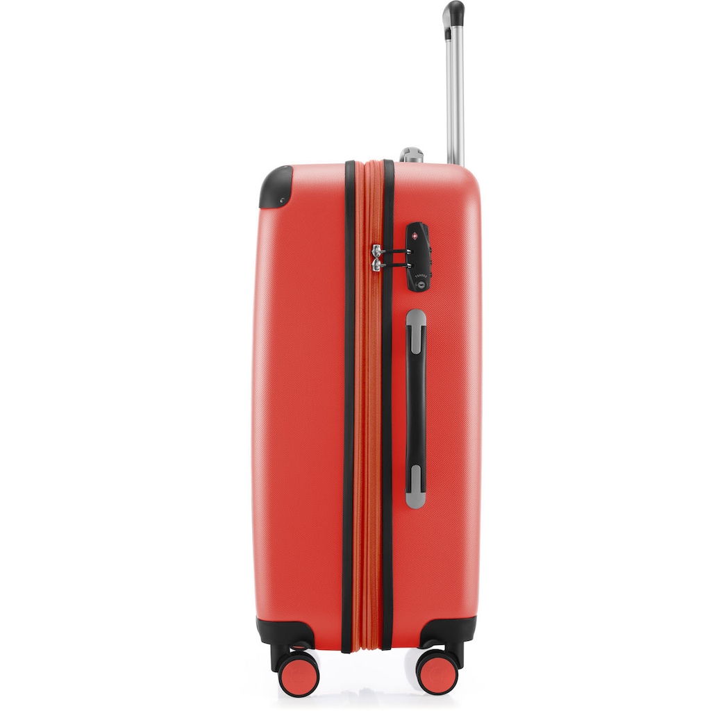 Hauptstadtkoffer Hartschalen-Trolley »Spree, 75 cm, korall«, 4 Rollen