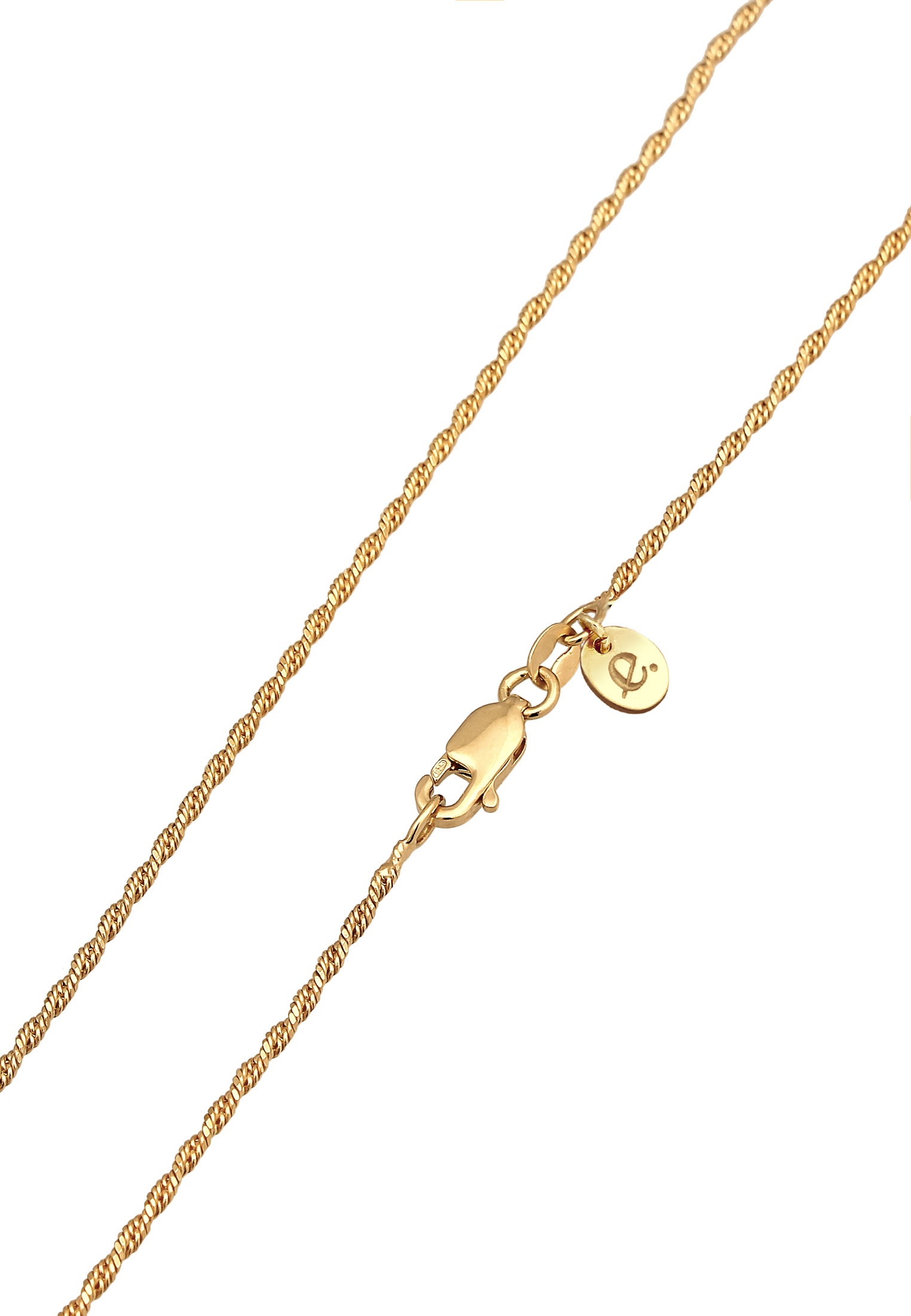 Elli Premium Silberkette »Halskette Quarz Engelshaar Kordelkette 925 Silber«