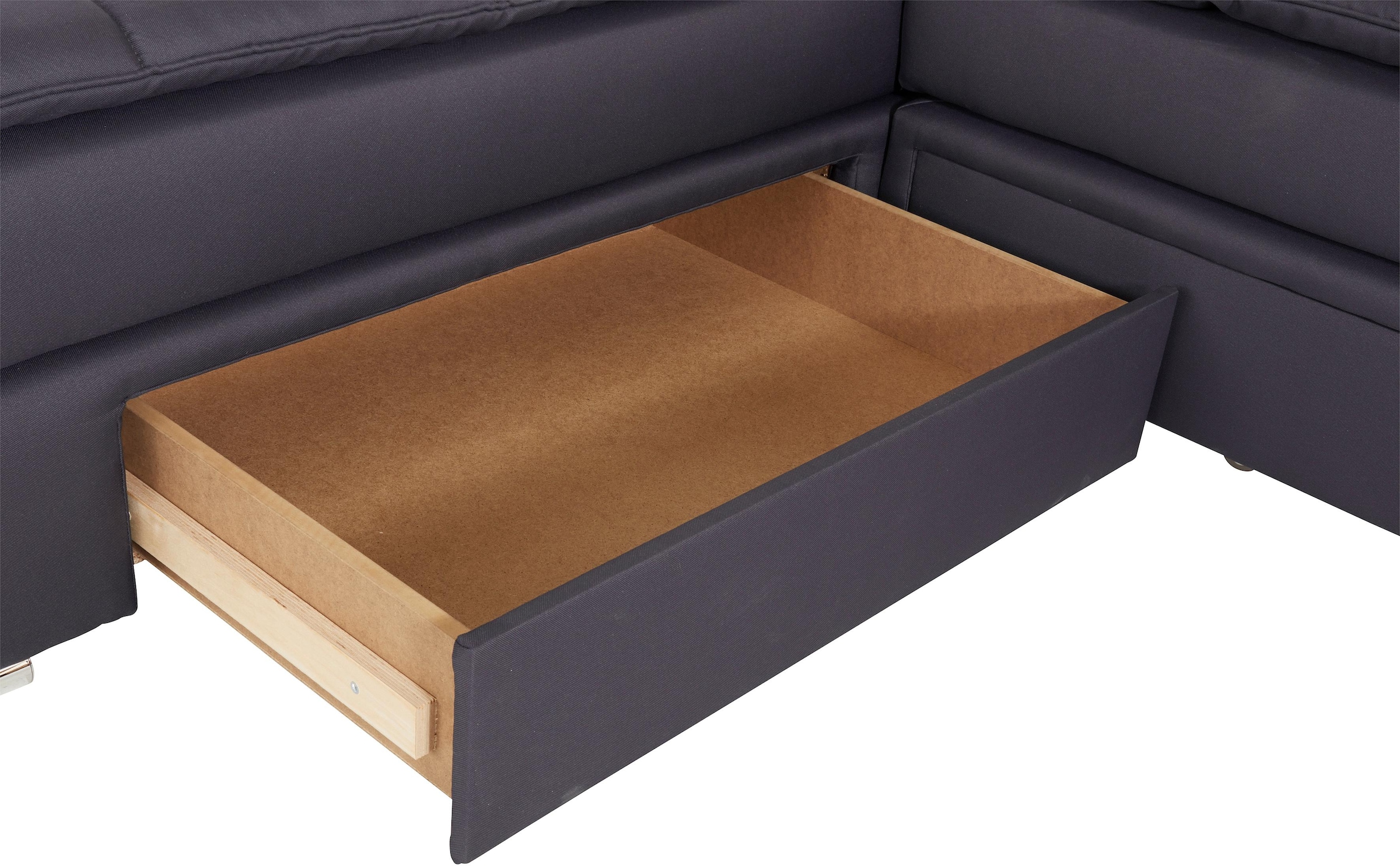 INOSIGN Ecksofa »Boxspringbett Night & Day L-Form mit Dauer-Schlaffunktion o. Armlehnen«, mit Boxspring-Bettfunktion 164x200 cm und Bettkasten, Dauerschläfer!