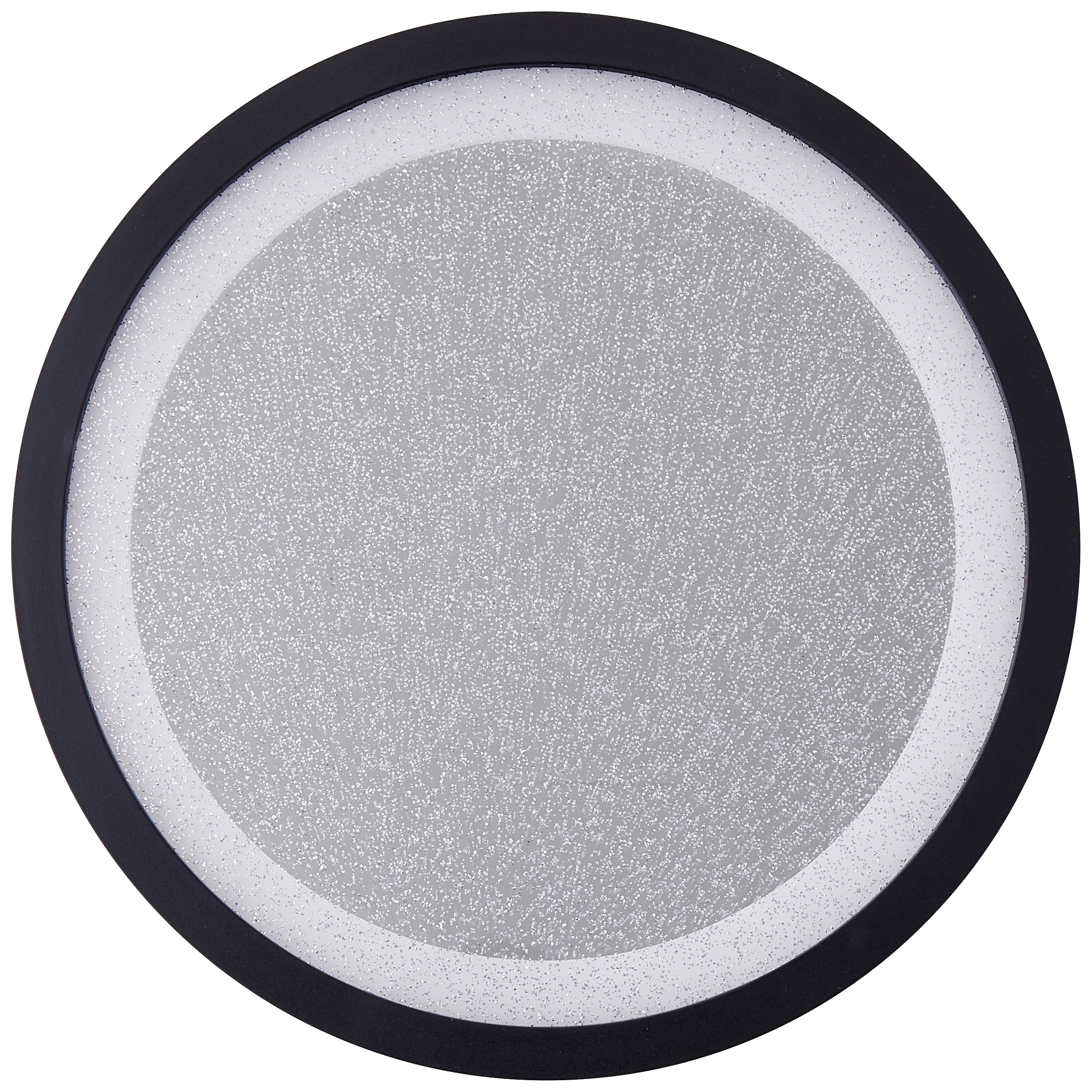 Brilliant LED Deckenleuchte »Mosako«, LED Panel, Glitzereffekt, D 25 cm, 2300 lm, 3000 K, schwarz/weiß