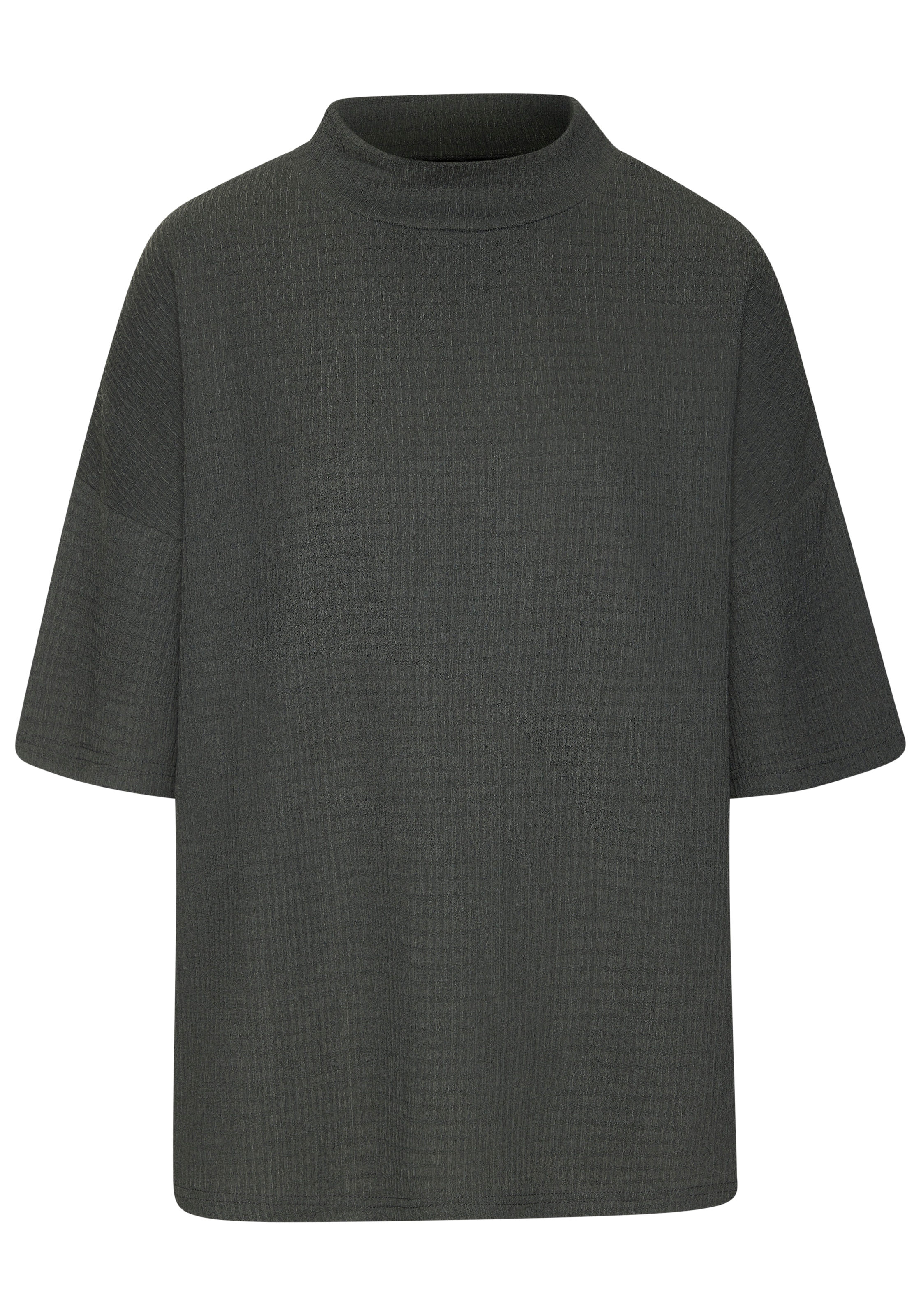 LASCANA Kurzarmshirt »mit Stehkragen«, (2er-Pack), aus bügelfreier Crêpe-Qualität