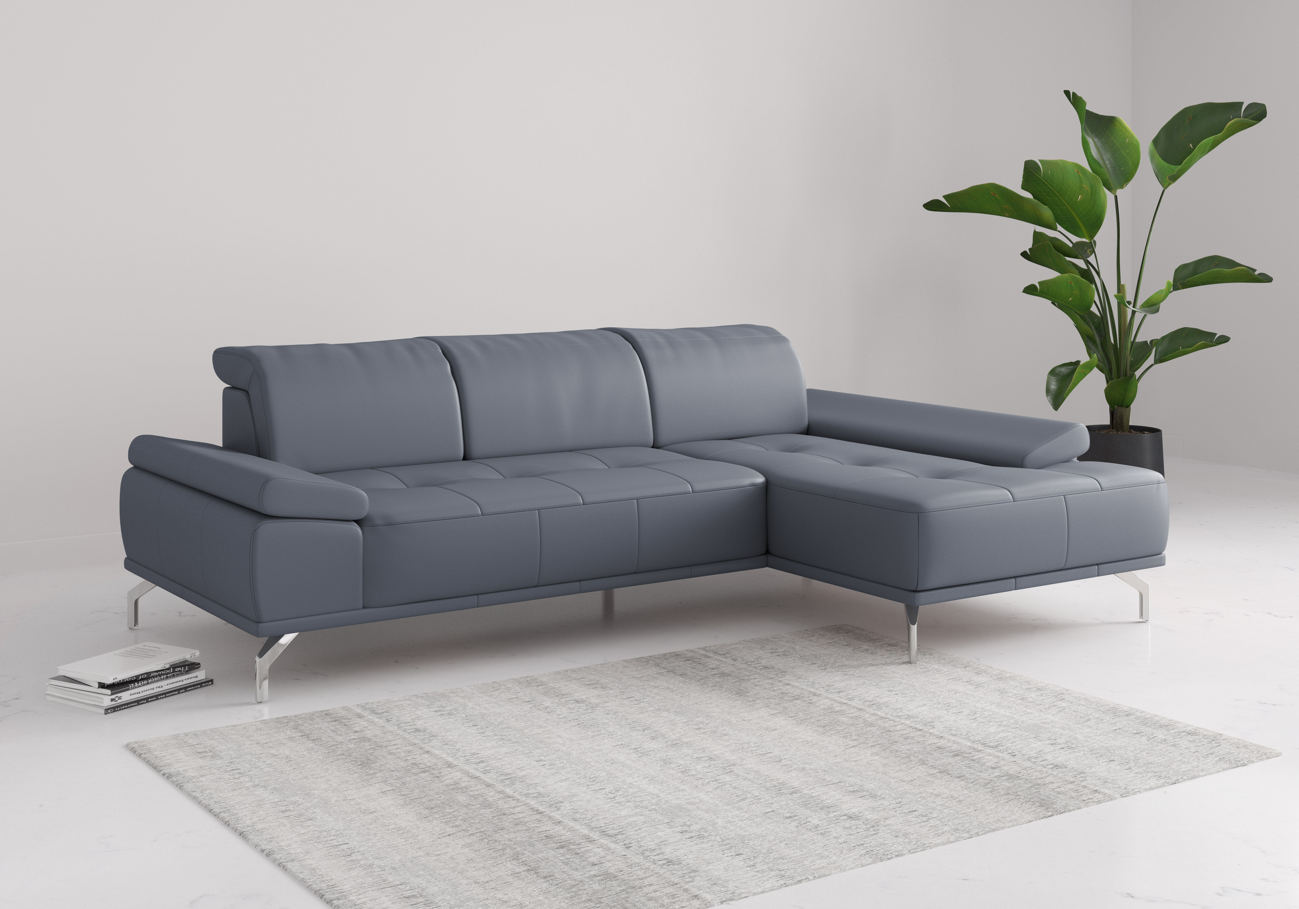 OTTO home Ecksofa "Caluna" Inkl.Sitztiefenverstellung, wahlweise mit Kopf- und Armteilverstellung