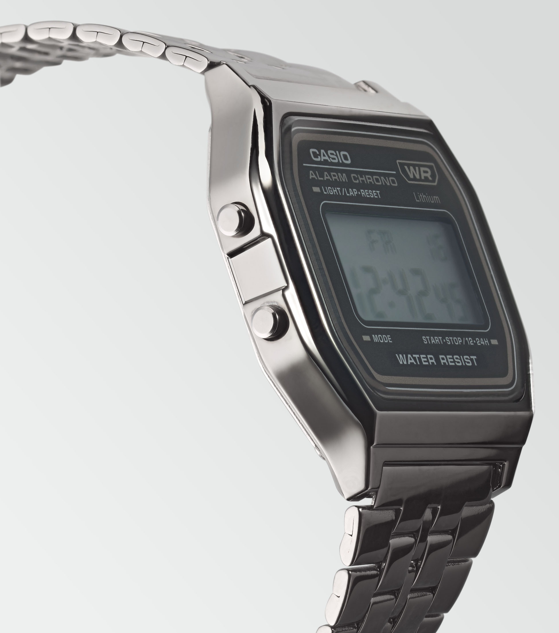 CASIO VINTAGE Chronograph, Quarzuhr, Armbanduhr, Damenuhr, Herrenuhr, Digitaluhr,Edelstahlarmband