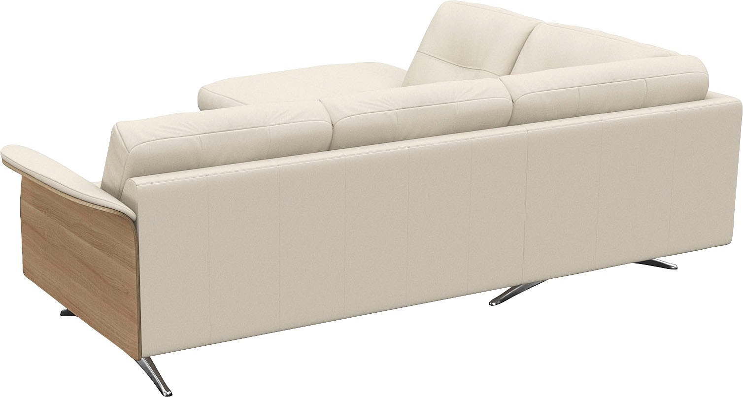 FLEXLUX Ecksofa »Glow, super bequem durch hochwertigem Sitzaufbau mit Federkern, L-Form«, Modernes skandinavisches Design