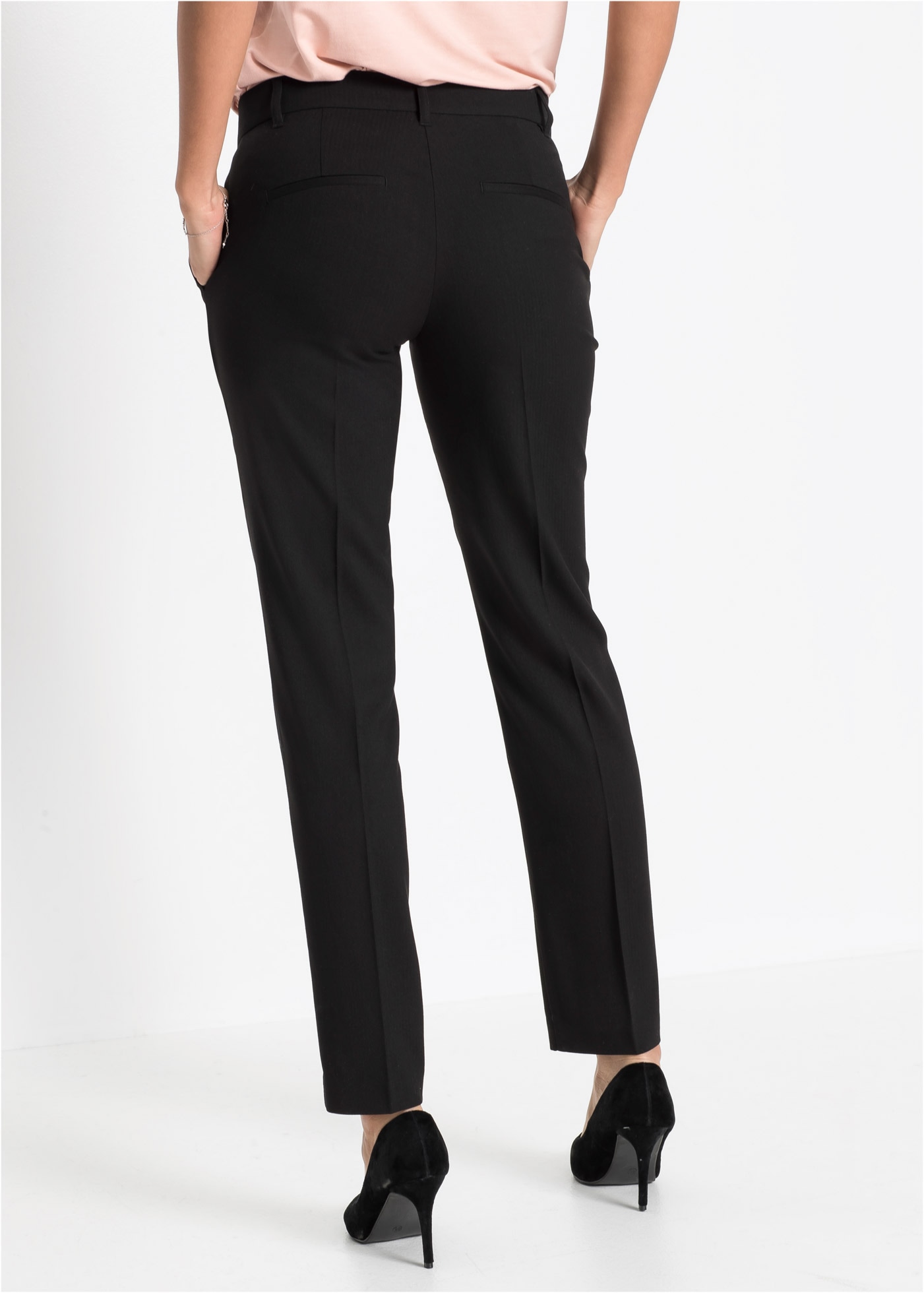bonprix Anzughose  Slim fit Passform, mit Stretchanteil, mit Bügelfalte