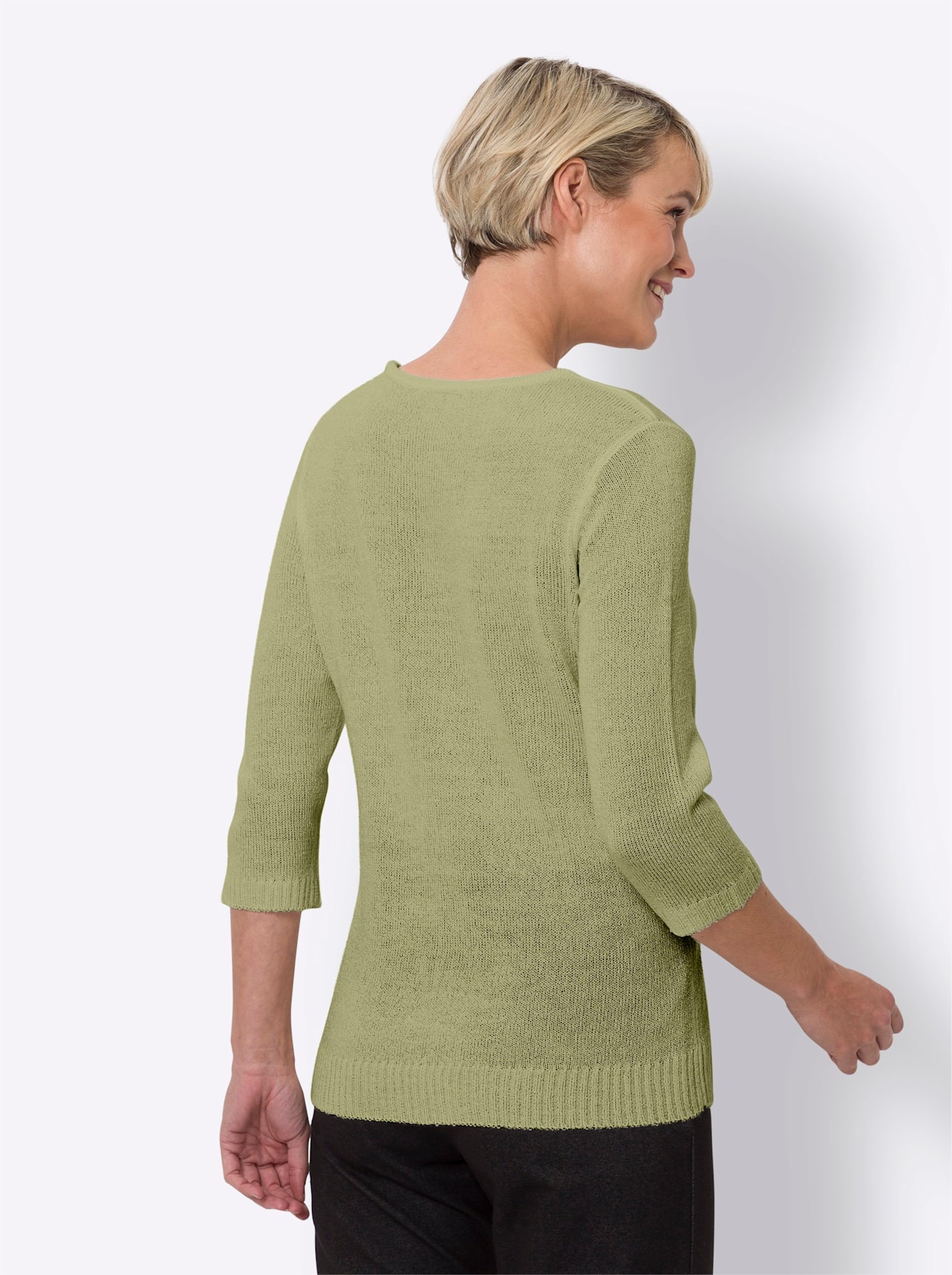 Classic Basics 3/4 Arm-Pullover »Rundhals-Pullover«