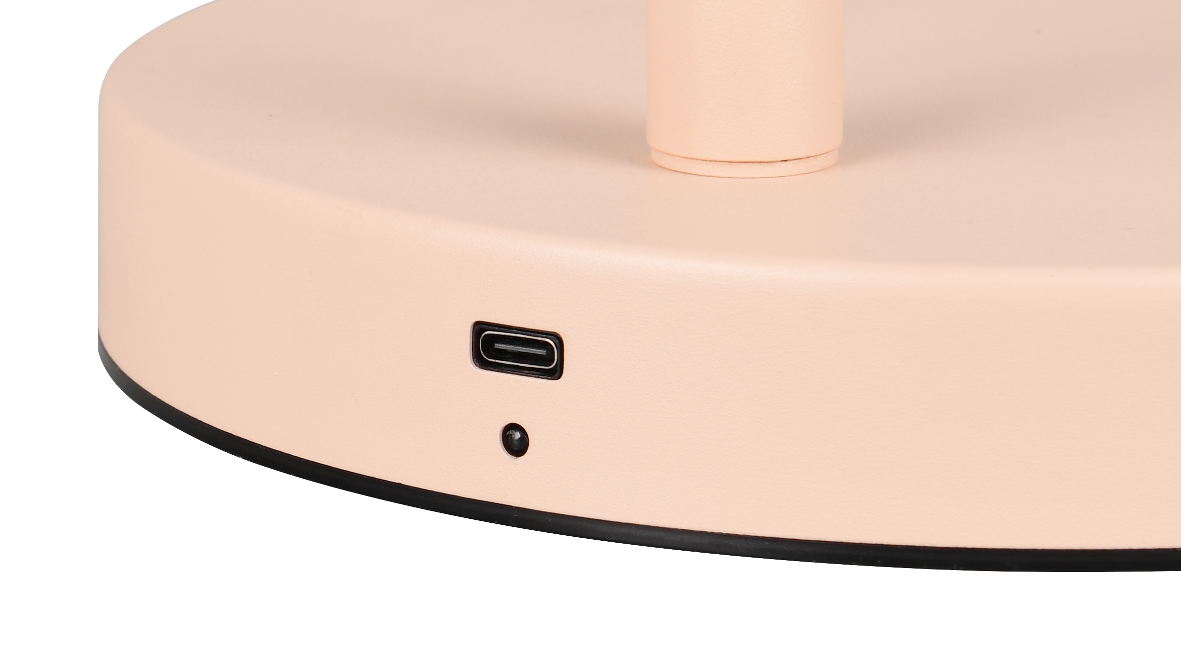 REALITY Leuchten LED Stehlampe »BLAKE, Akku Stehleuchte Indoor, mit USB-C Lade-Anschluss, Höhe 125 cm« LED-Board 1 Stk. Warmweiß Ø 20cm, mit 4-fach Touchdimmer, Leuchtenkopf schwenkbar, 4,5W 350 Lm