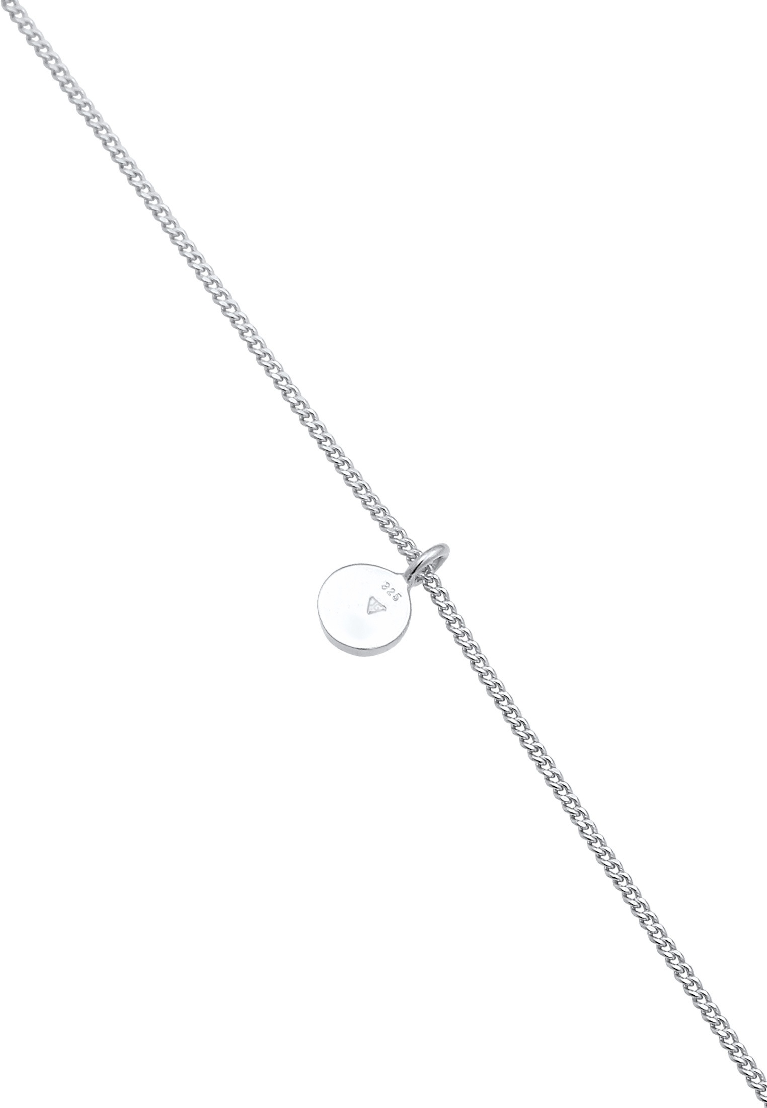 Elli Choker »Halskette Choker Kreis Plättchen Basic Coin 925 Silber«