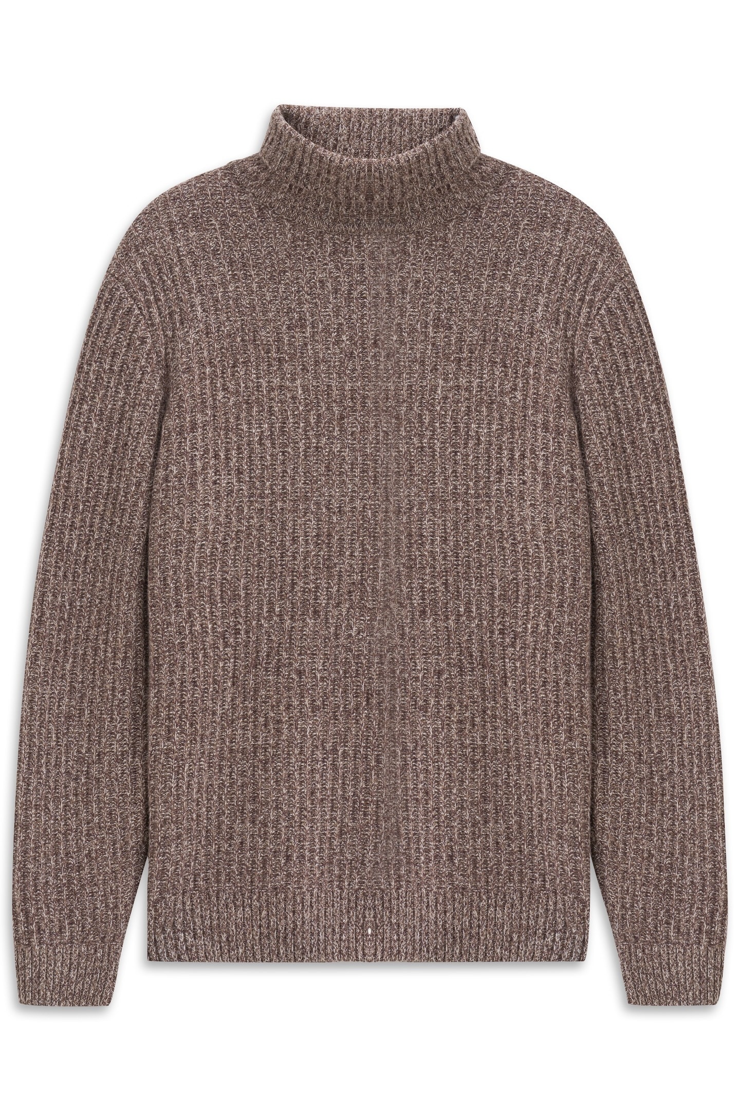 bugatti Rollkragenpullover »Regular Fit« Grobstrick aus einem Wollmix