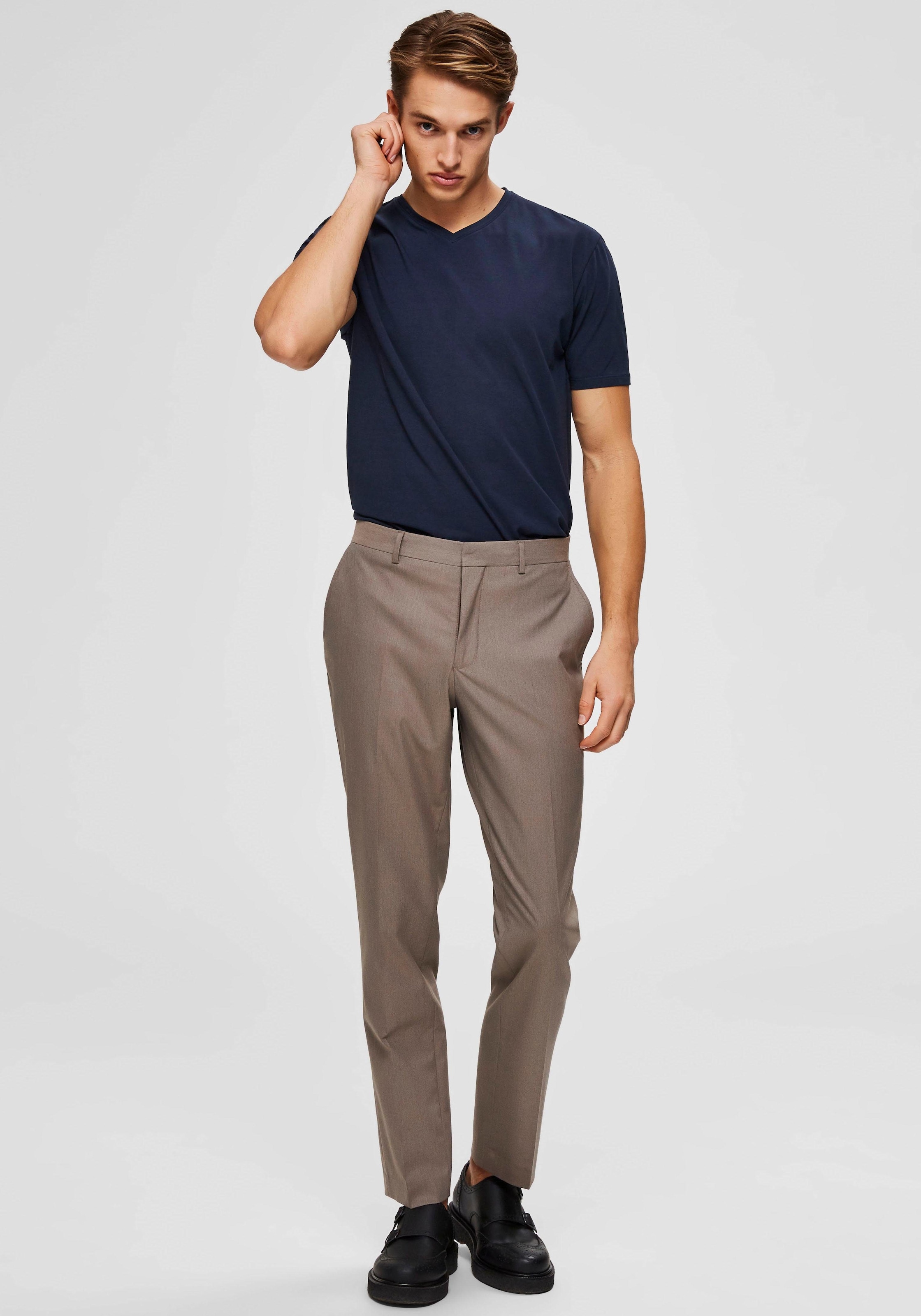 SELECTED HOMME V-Shirt »SLHNEWPIMA SS V-NECK TEE B NOOS«