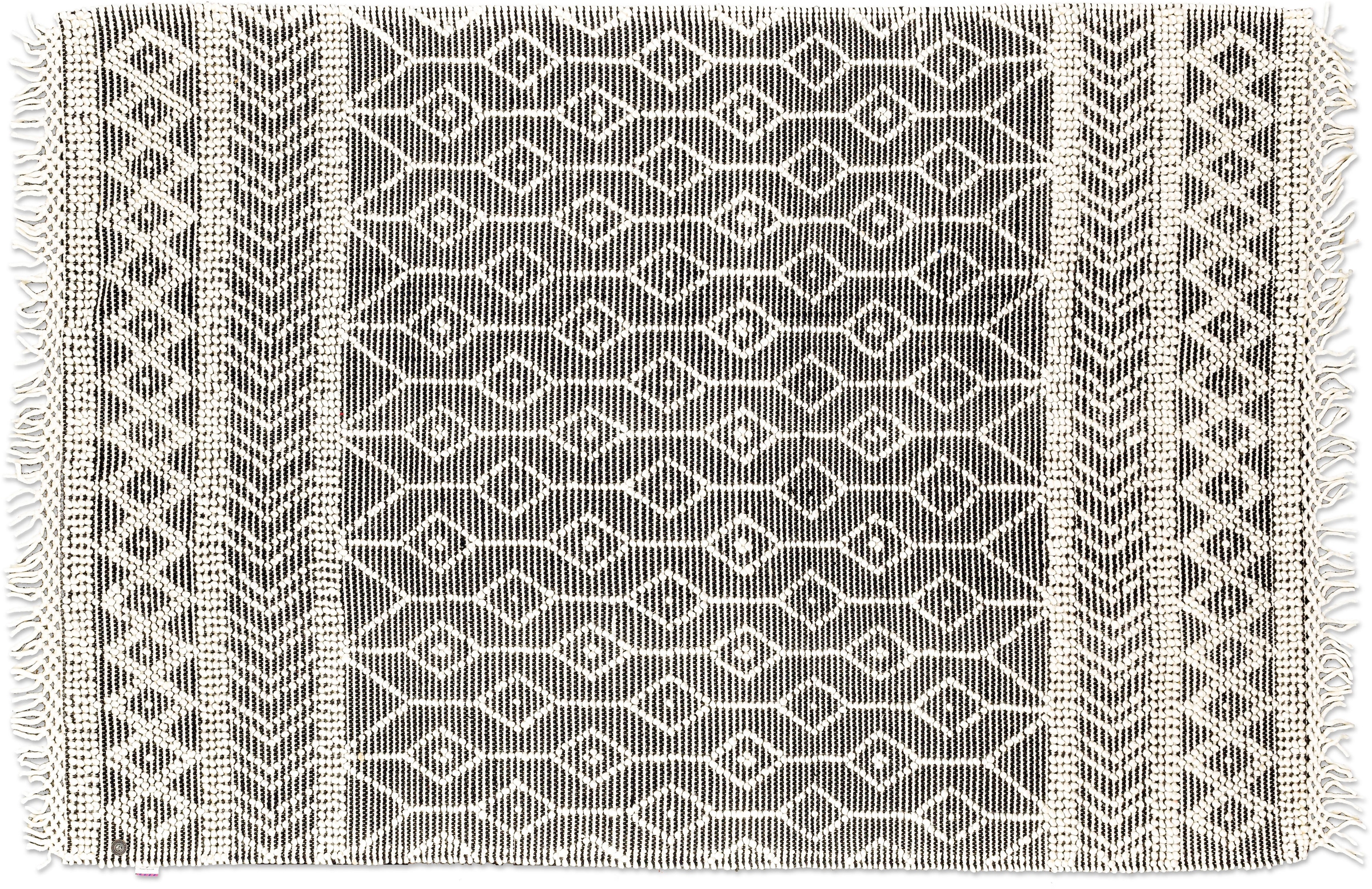 TOM TAILOR HOME Teppich »Colored Macrame« rechteckig 10 mm Höhe Handweb Teppich, reine Wolle, handgewebt, mit Fransen, Scandi Design