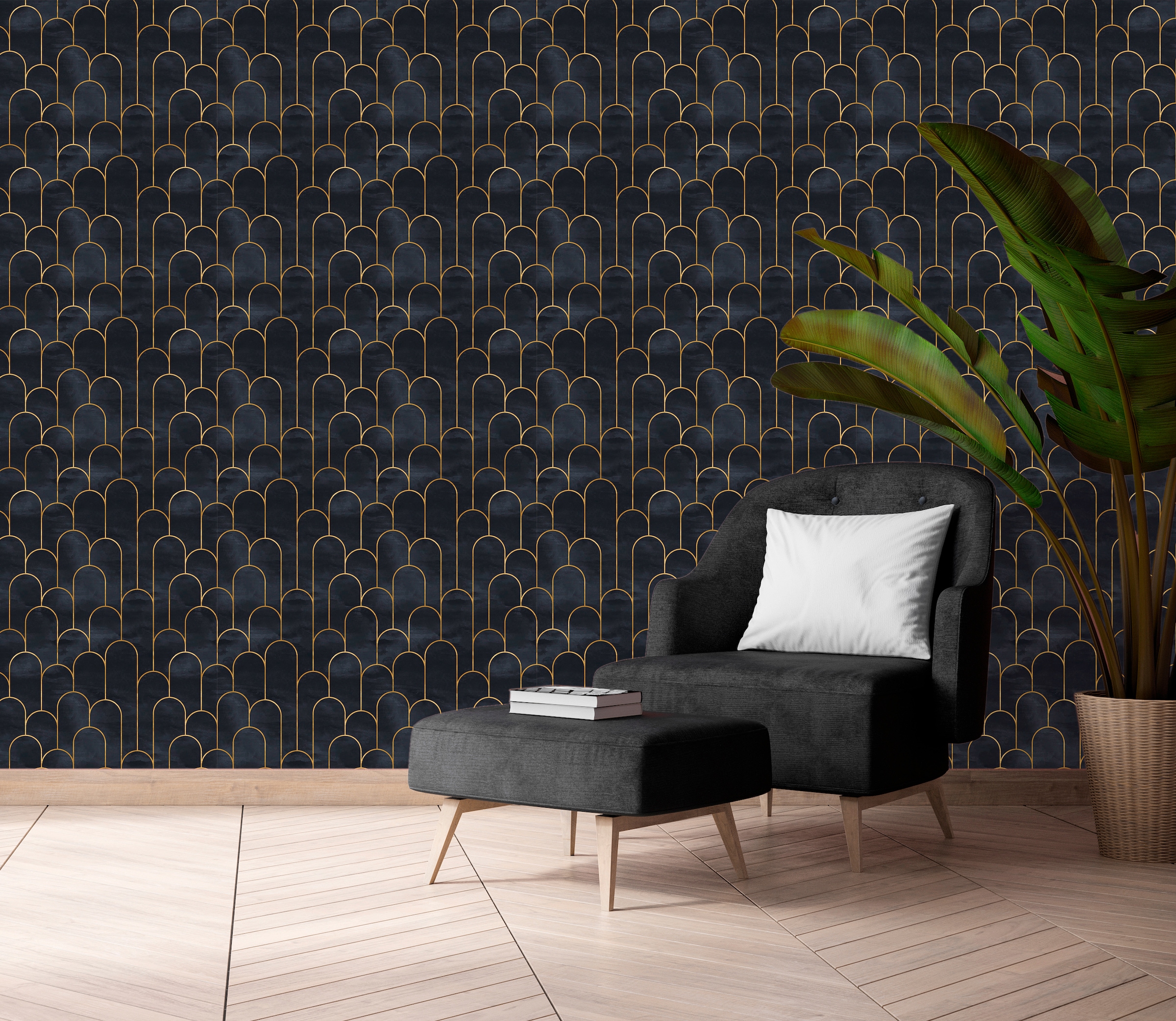 queence Vinyltapete »Alia«, Farbverlauf-bedruckt-abstrakt, 90x250cm, selbstklebend, kinderleichte Anbringung, Sticker