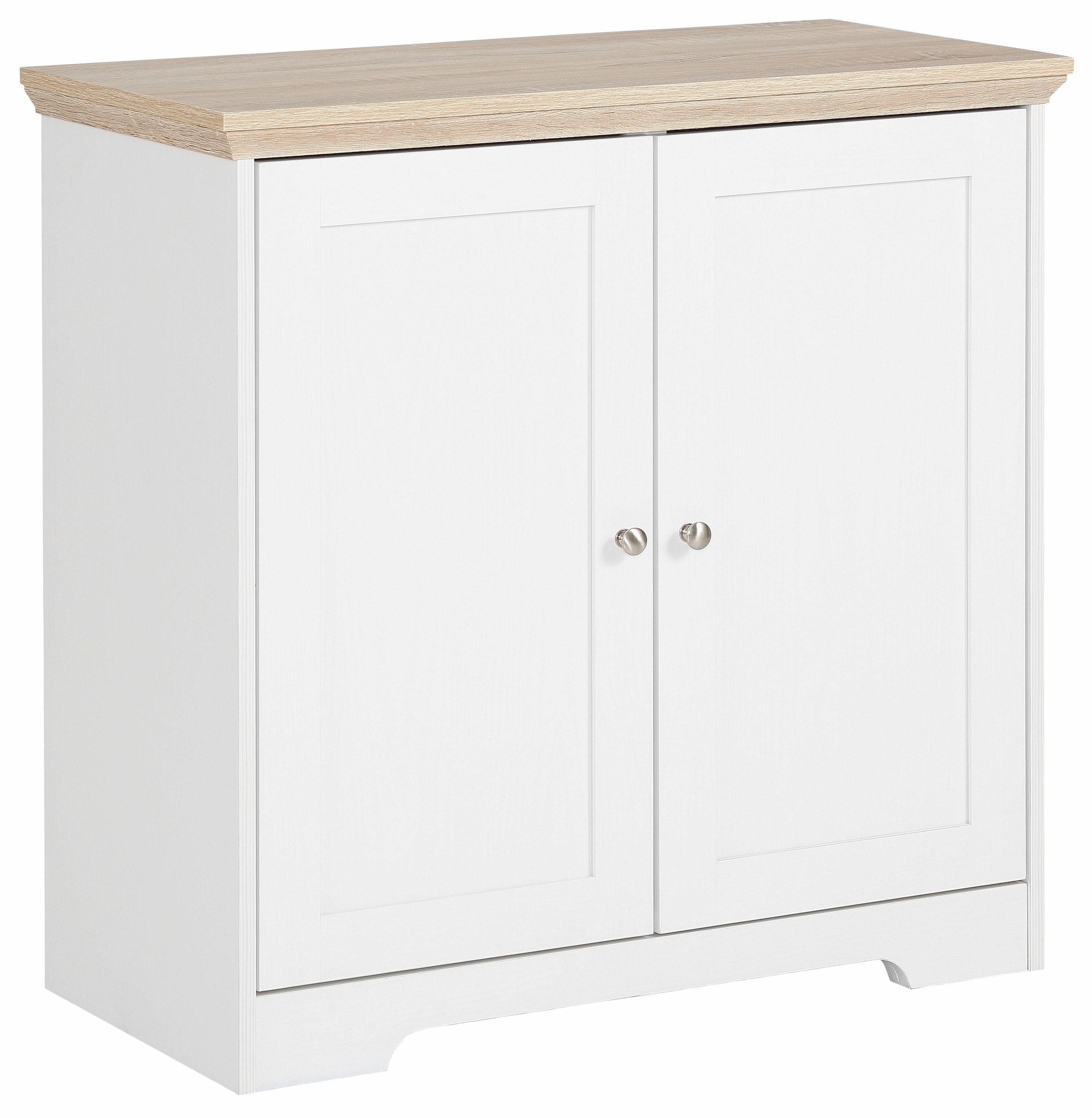 OTTO home Sideboard »Nanna« Kommode mit einer Folien Oberfläche in Eiche-Optik, Breite 80 cm